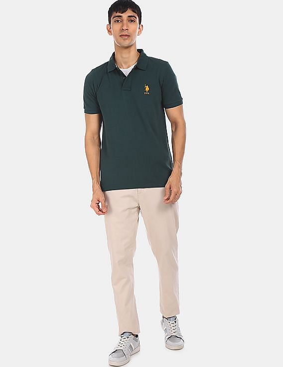 U.S. Polo Assn. Standard Fit Pique Polo Shirt