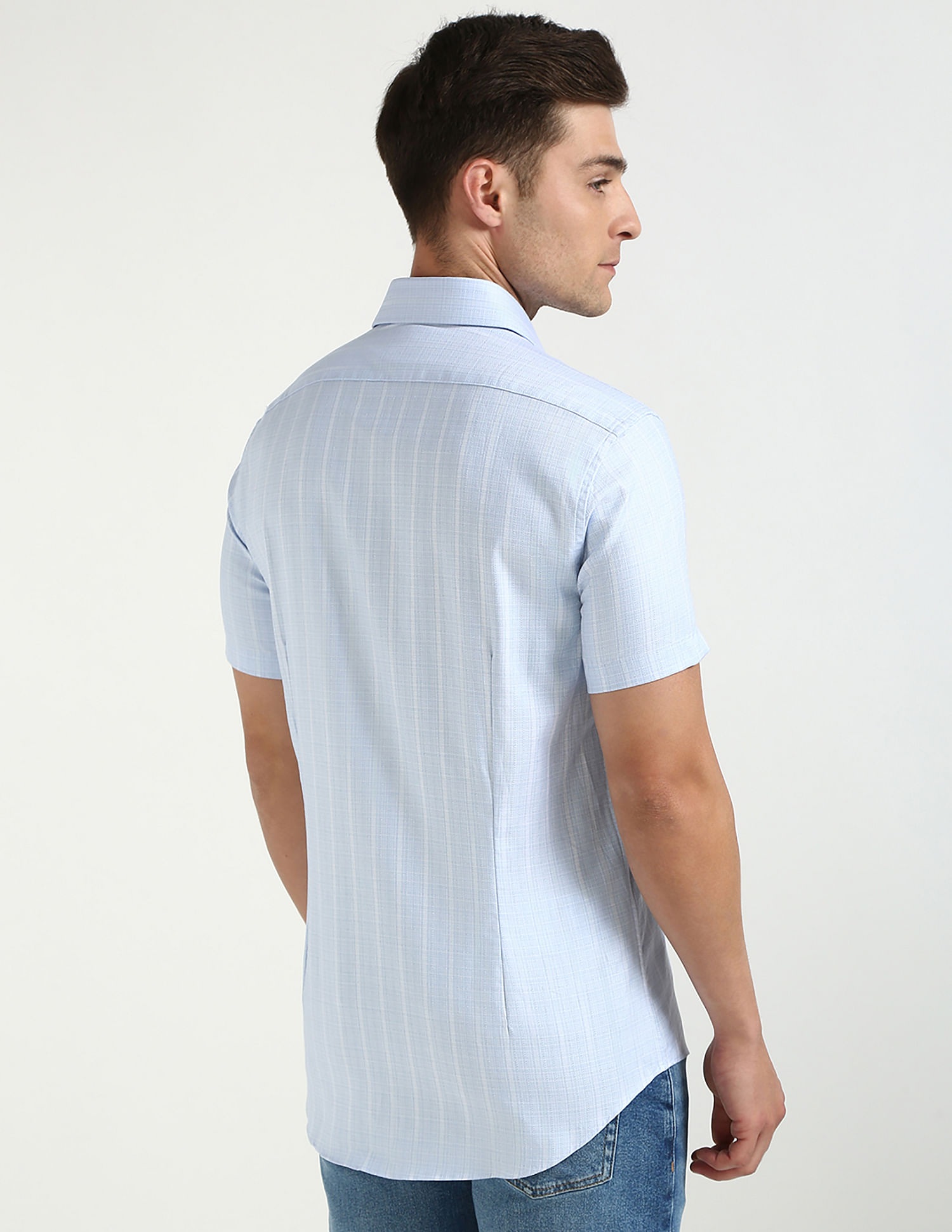Calvin Klein Jeans Striped Regular-Fit Dobby Woven Shirt