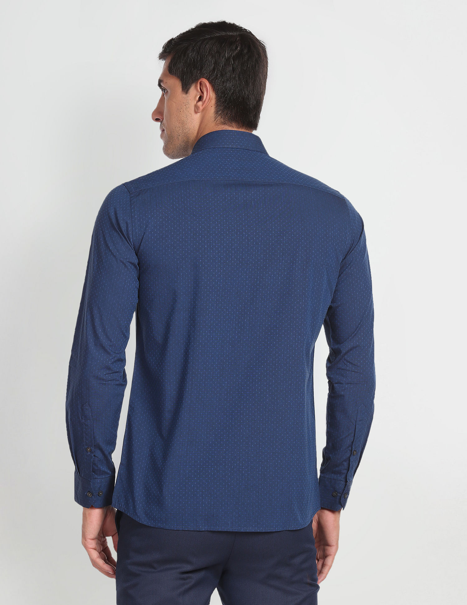 Arrow Self Design Cotton Formal Shirt