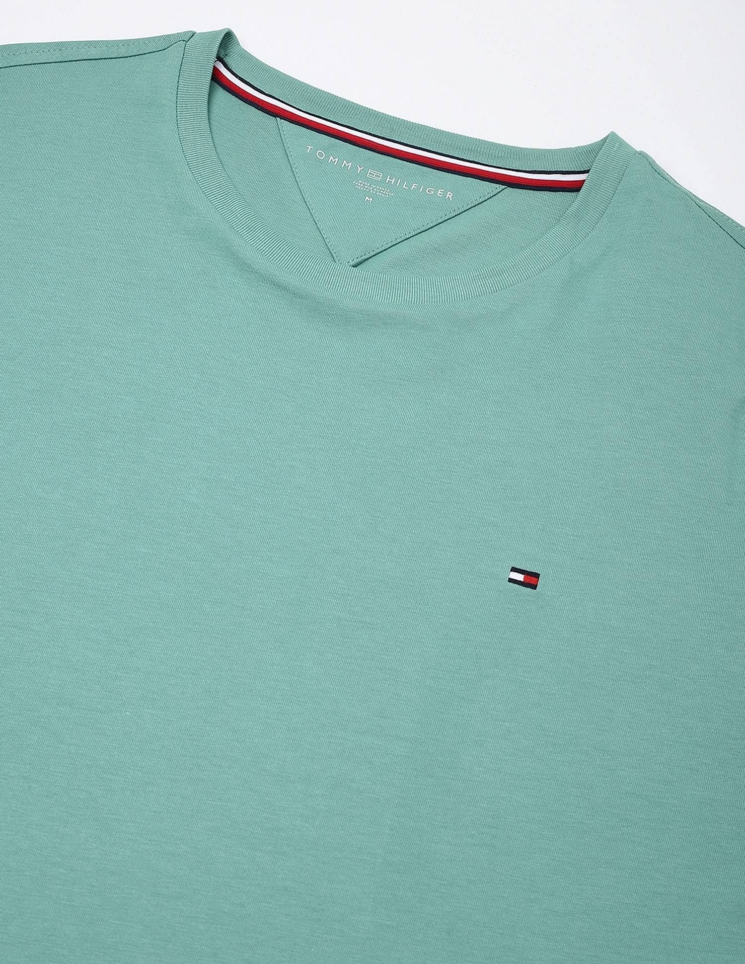 Tommy Hilfiger Solid Regular-Fit Cotton T-Shirt