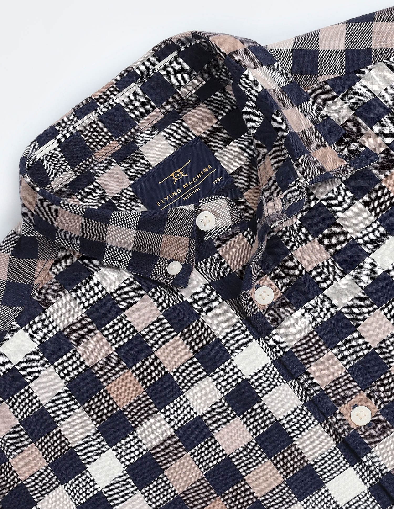 Flying Machine Pure Cotton Check Shirt