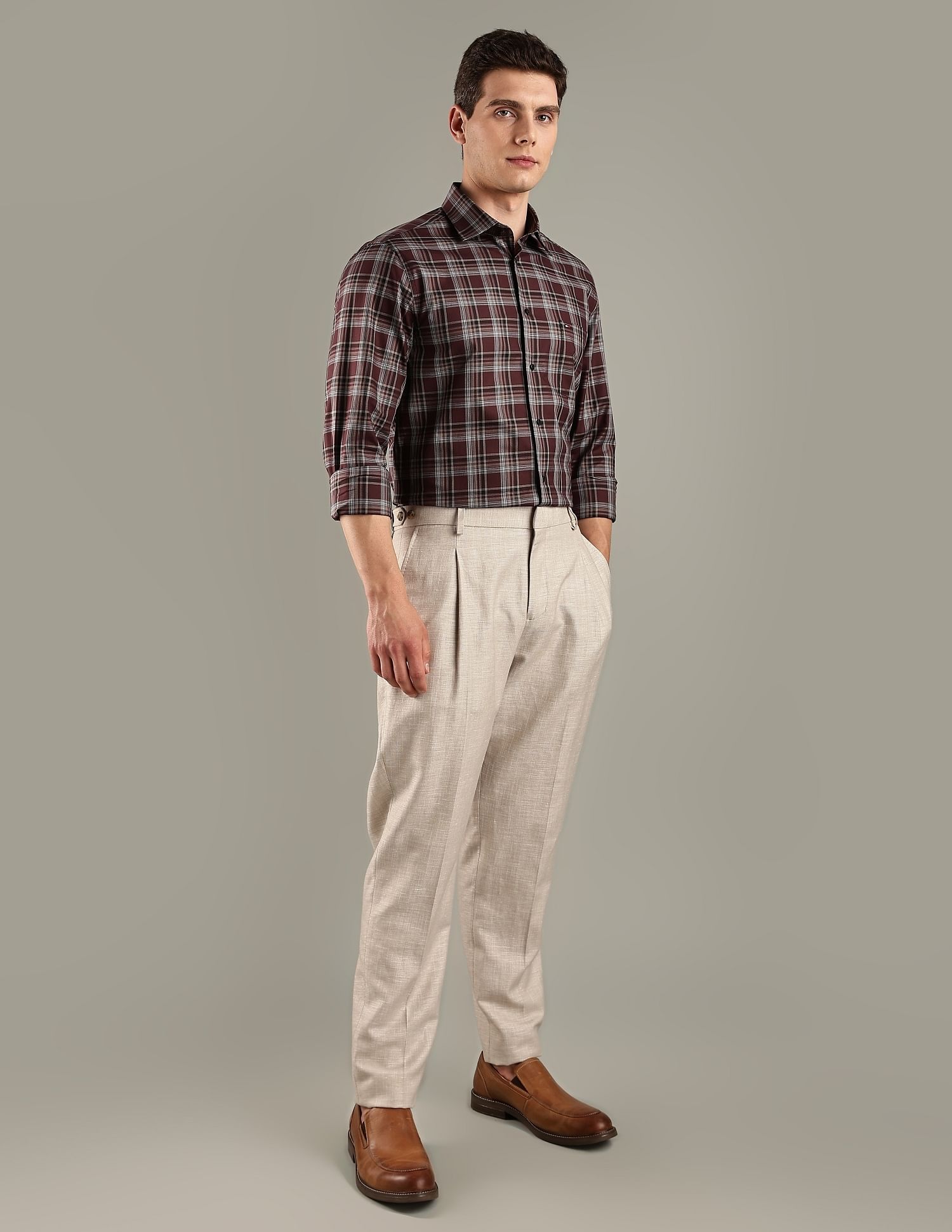 Tommy Hilfiger Dark Large Checked Regular Shirt