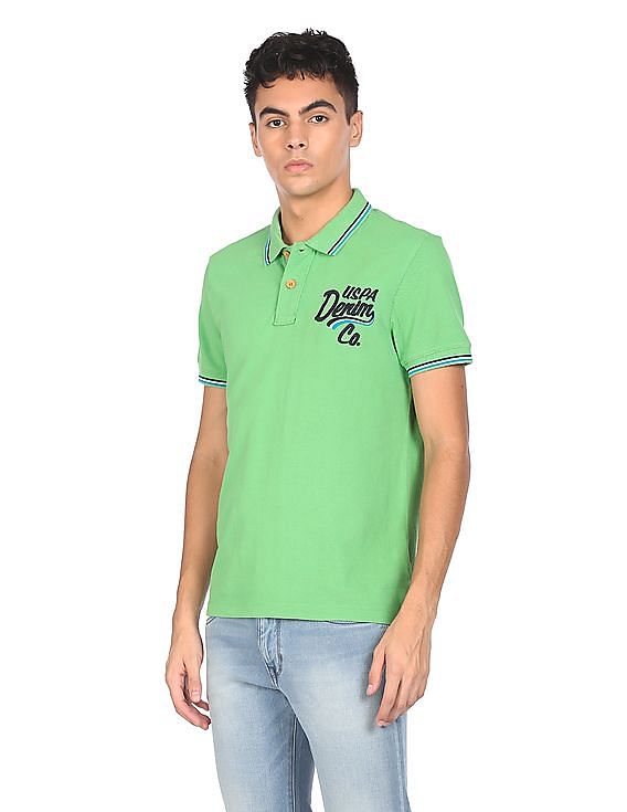 U.S. Polo Assn. Denim Co. Solid Cotton Polo Shirt