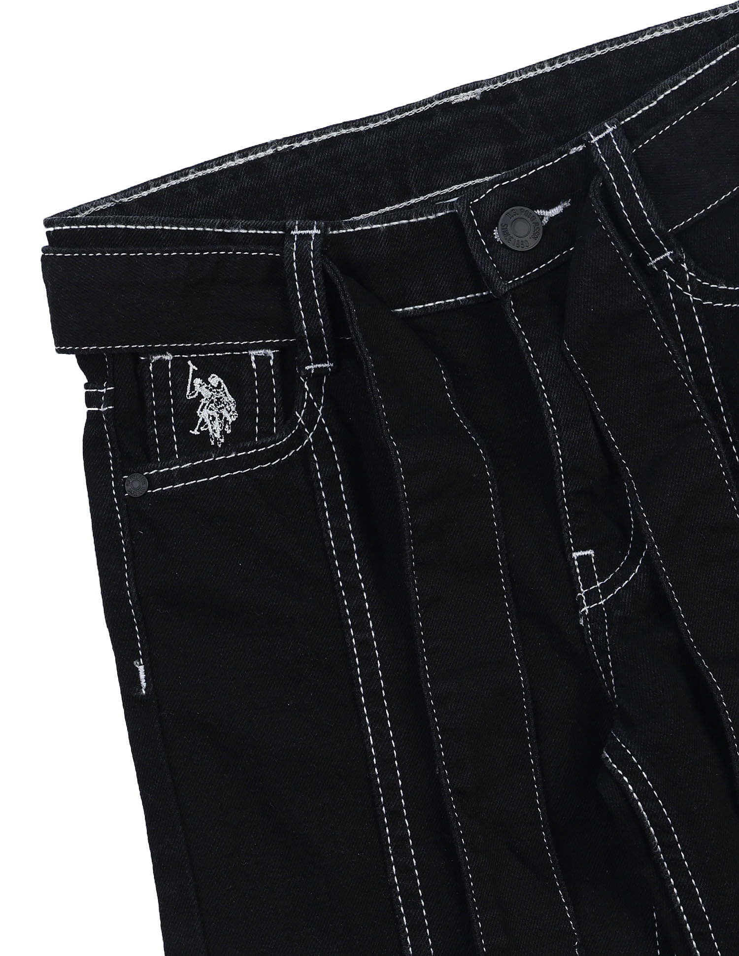 U.S. Polo Assn. Kids Girls Mid Rise Bootcut Jeans