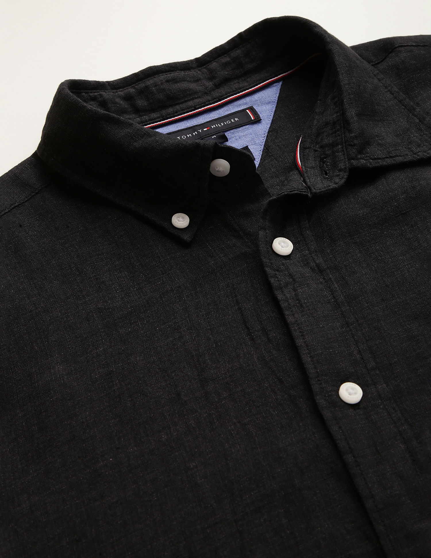 Tommy Hilfiger Solid Linen Shirt