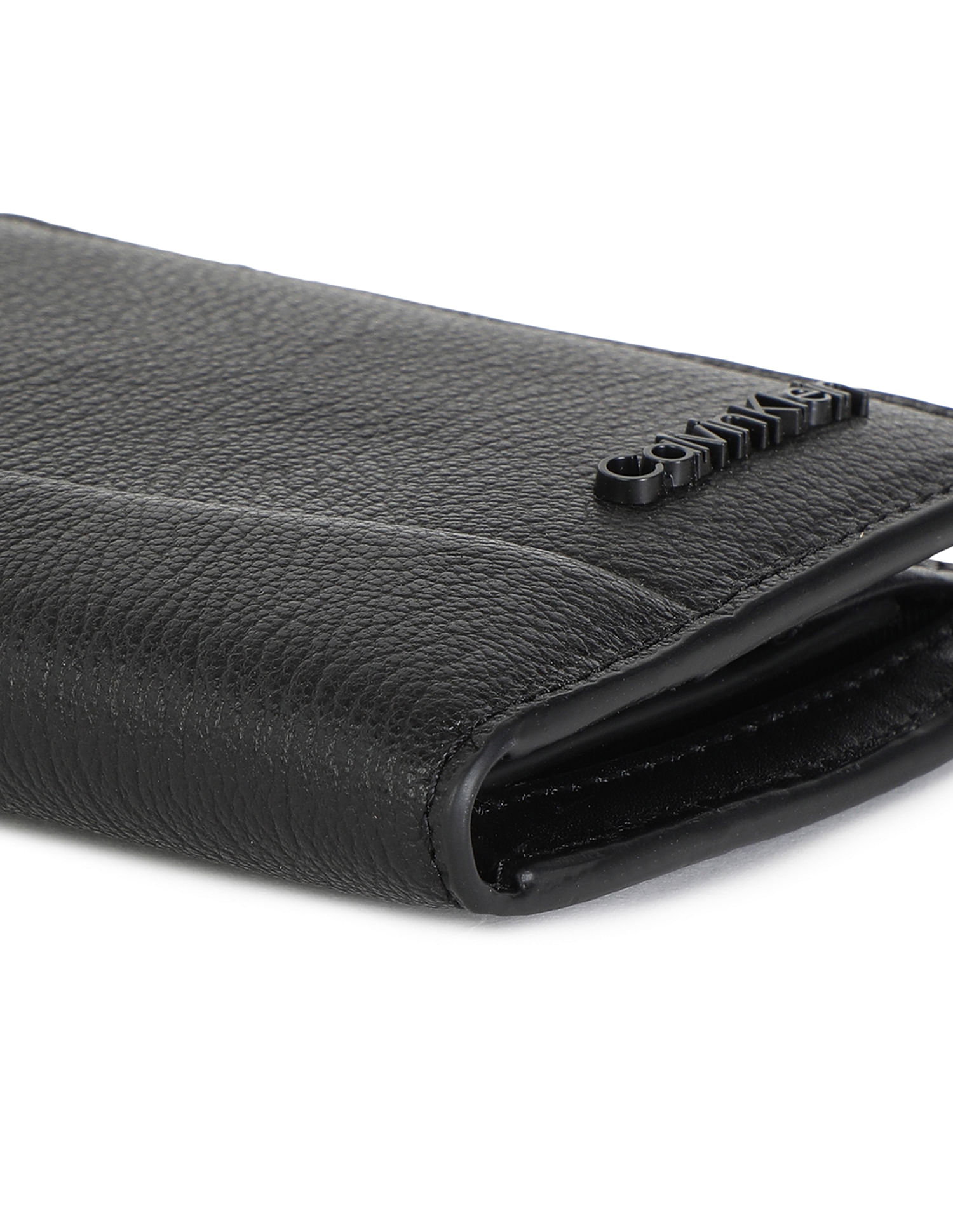 Calvin Klein Modern Plaque Bifold Textured Wallet
