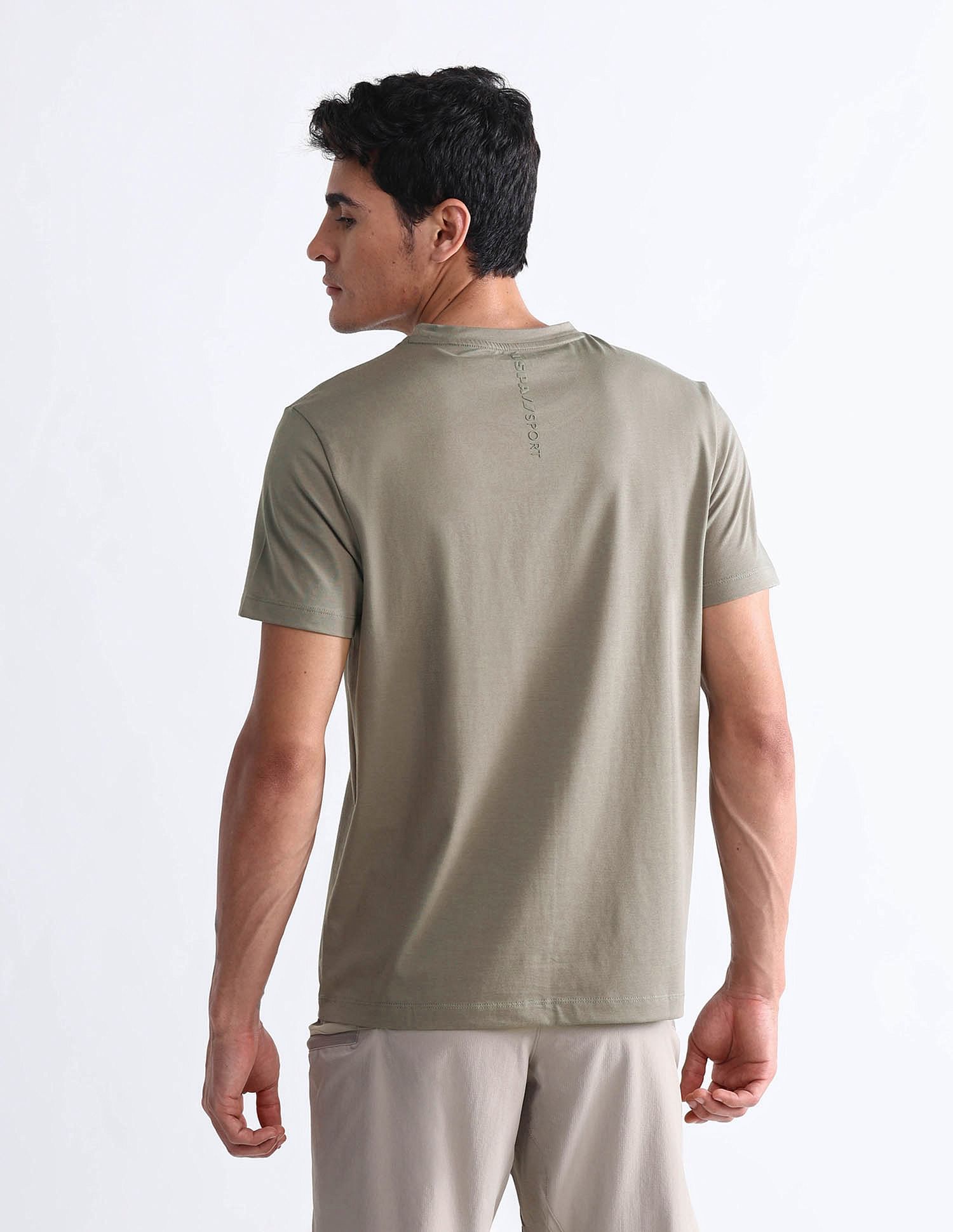 USPA Active Brand Printed Slim Fit T-Shirt