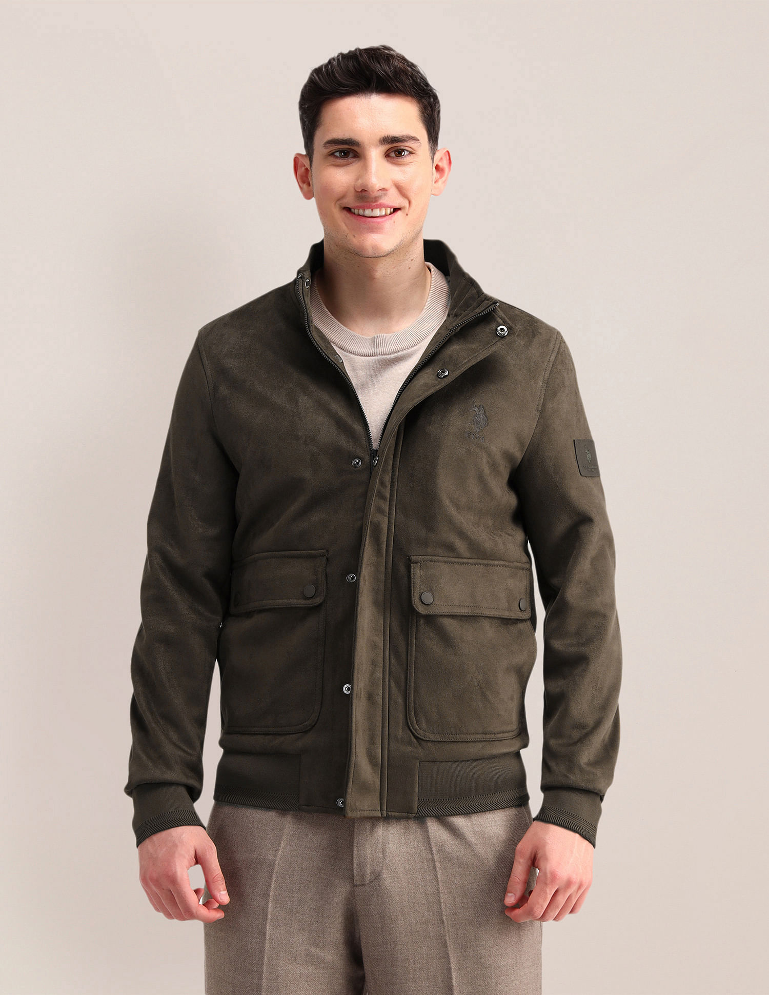 U.S. Polo Assn. Regular Fit Solid Casual Jacket