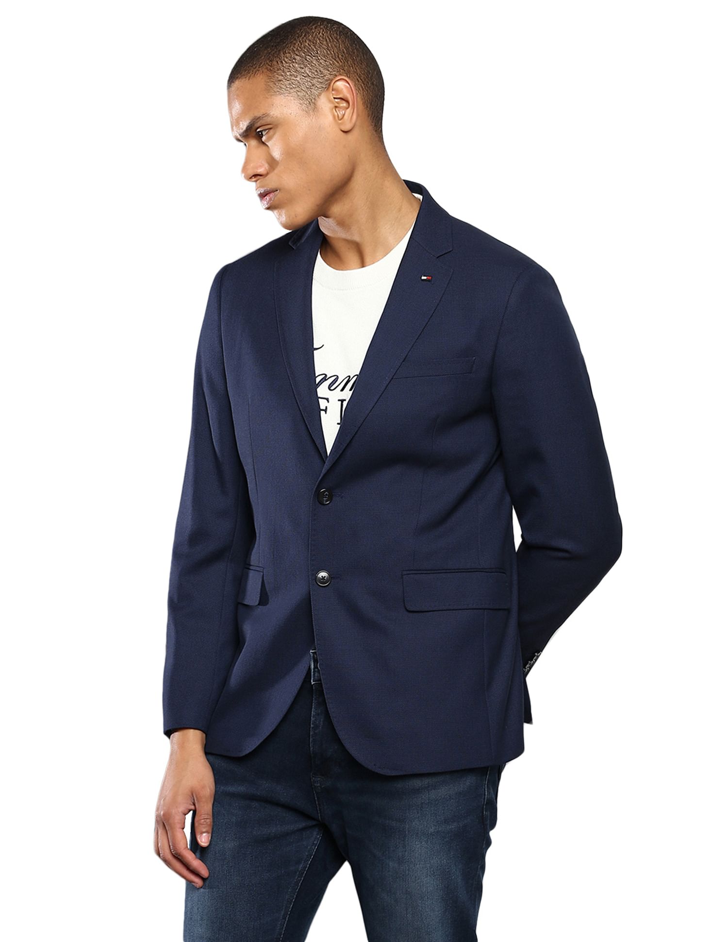 tommy navy blazer