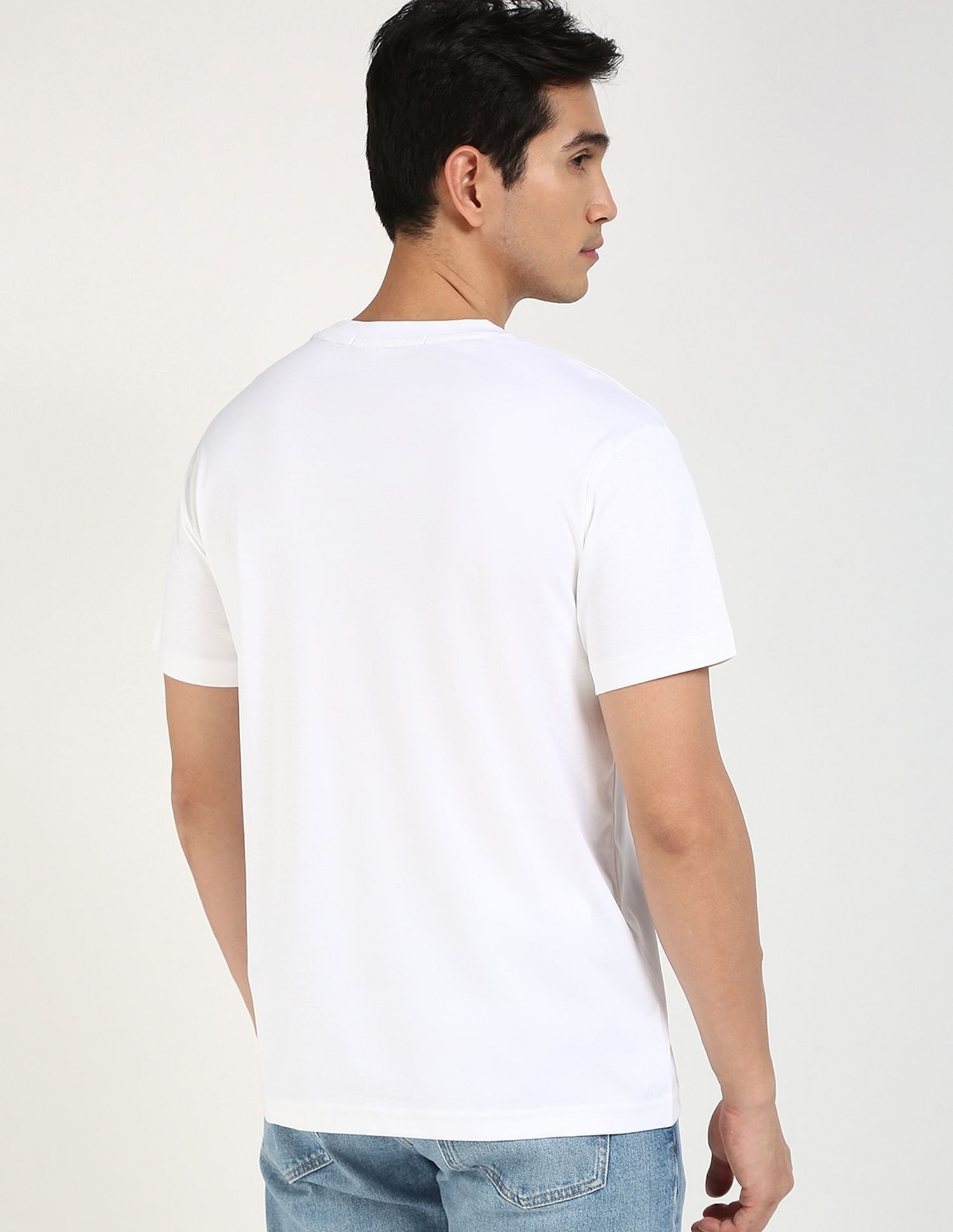 Calvin Klein Jeans Embroidered Logo Slim-Fit Cotton T Shirt