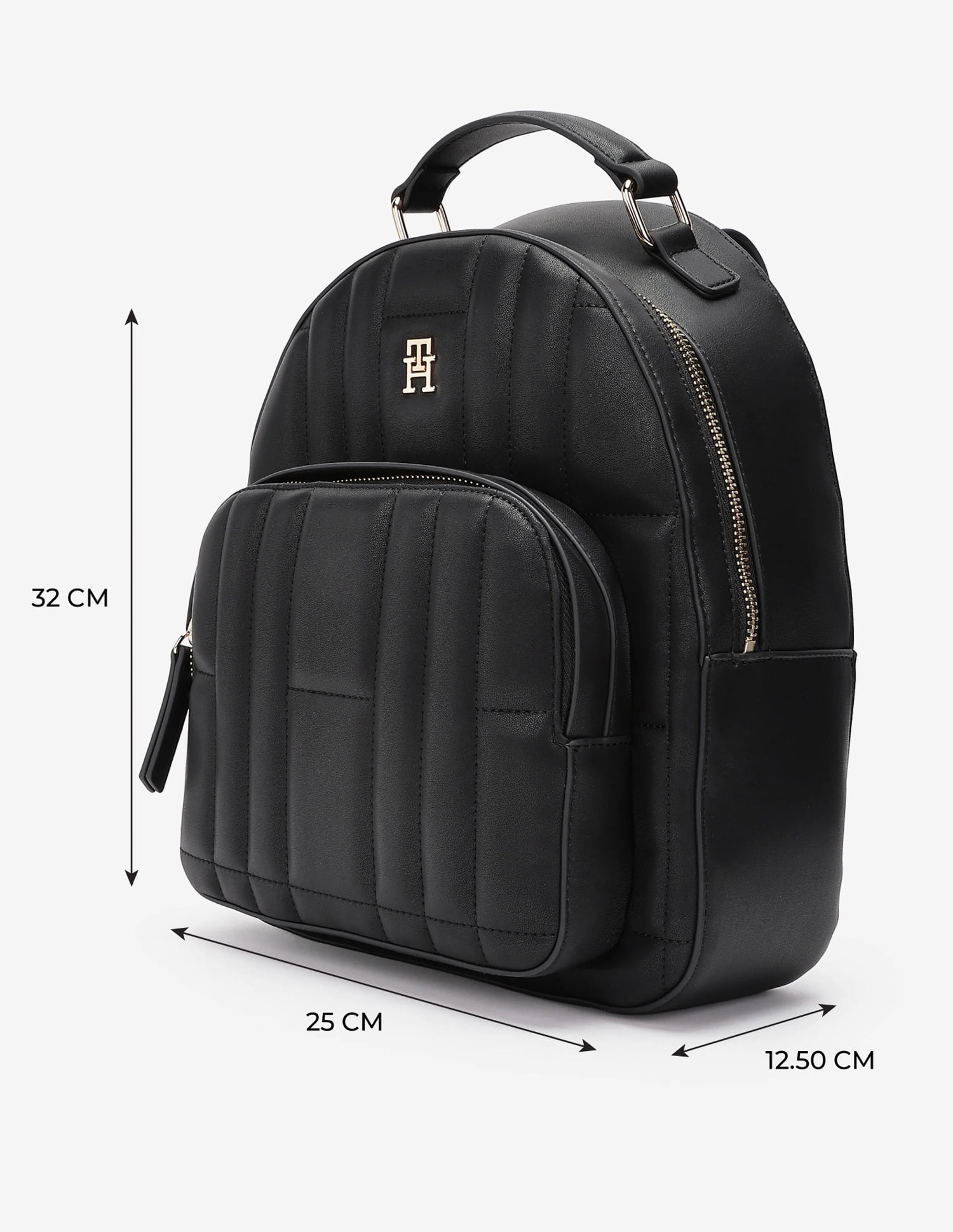 Tommy Hilfiger Black Polyurethane Backpack Buy Tommy Hilfiger Solid Black Pu Backpack - NNNOW.com main image 4