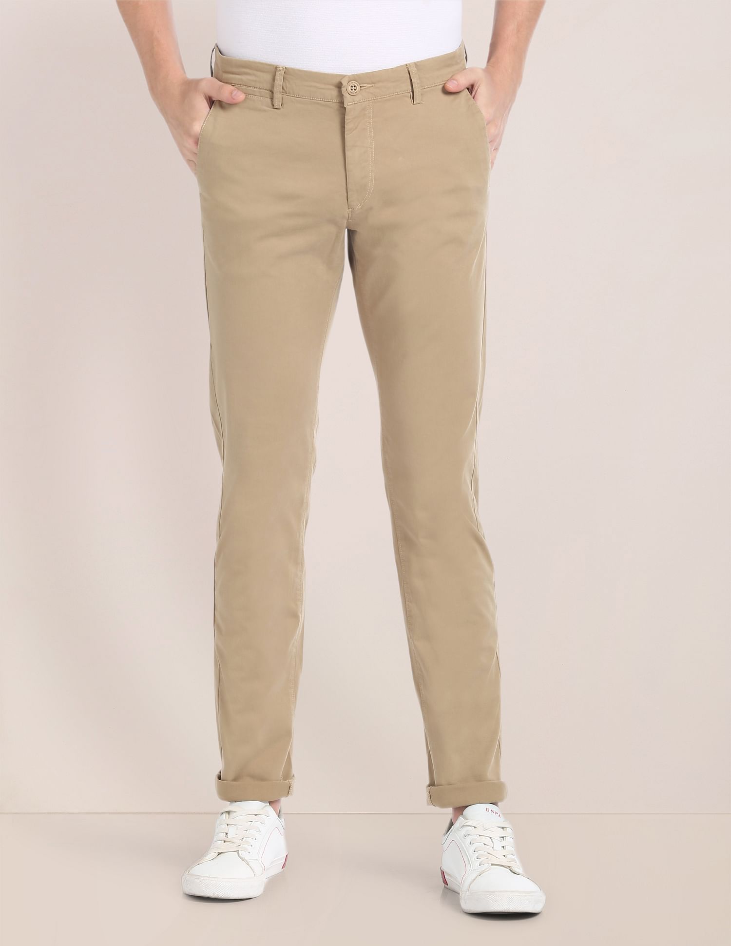 U.S. Polo Assn. Denver Slim Fit Overdyed Trousers