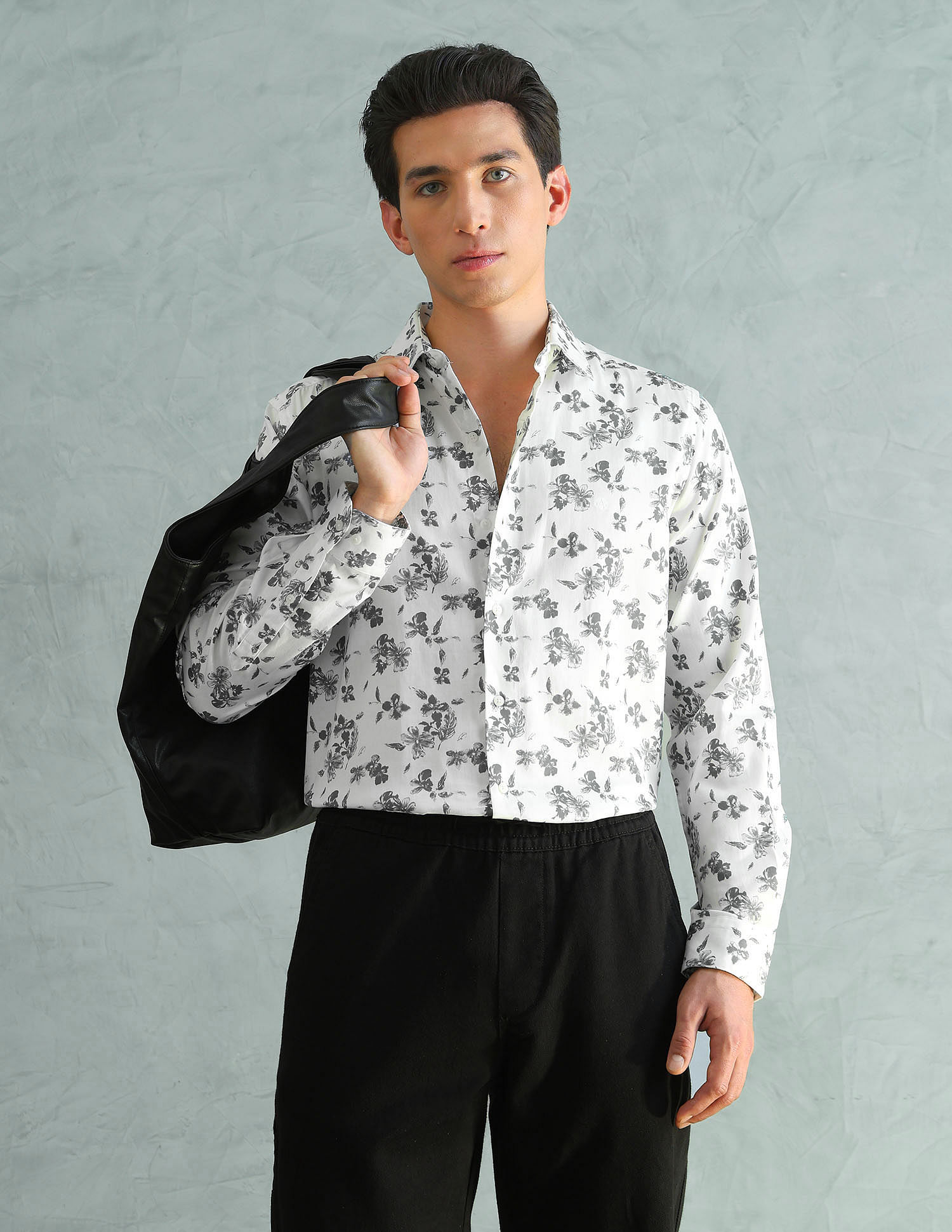 Arrow Newyork Slim Fit Smart Printed Shirt