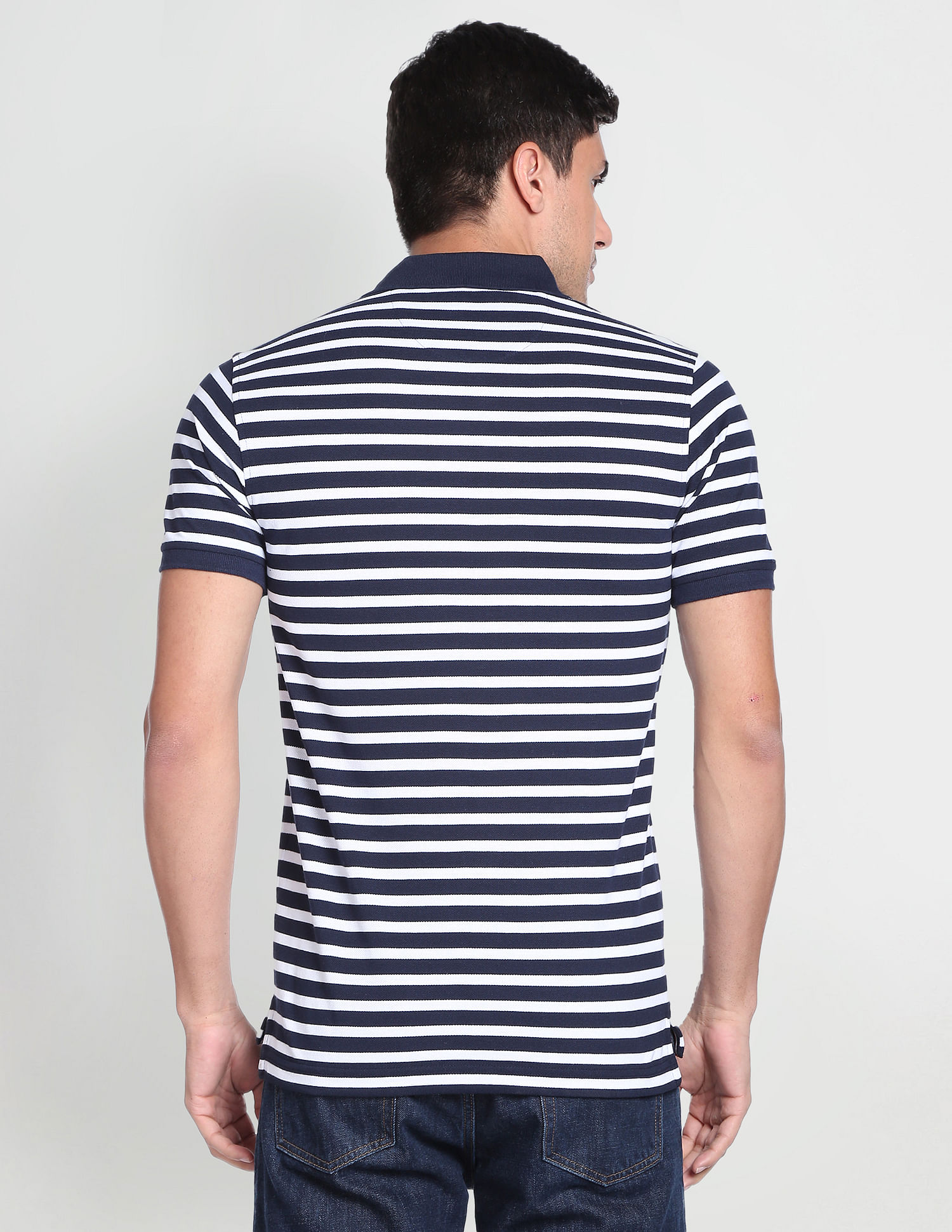 Arrow Sports Striped Polo Shirt