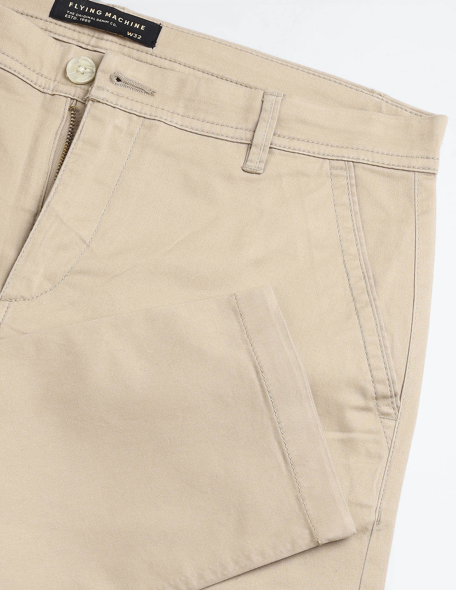 Flying Machine Slash Slim Tapered Fit Twill Chinos