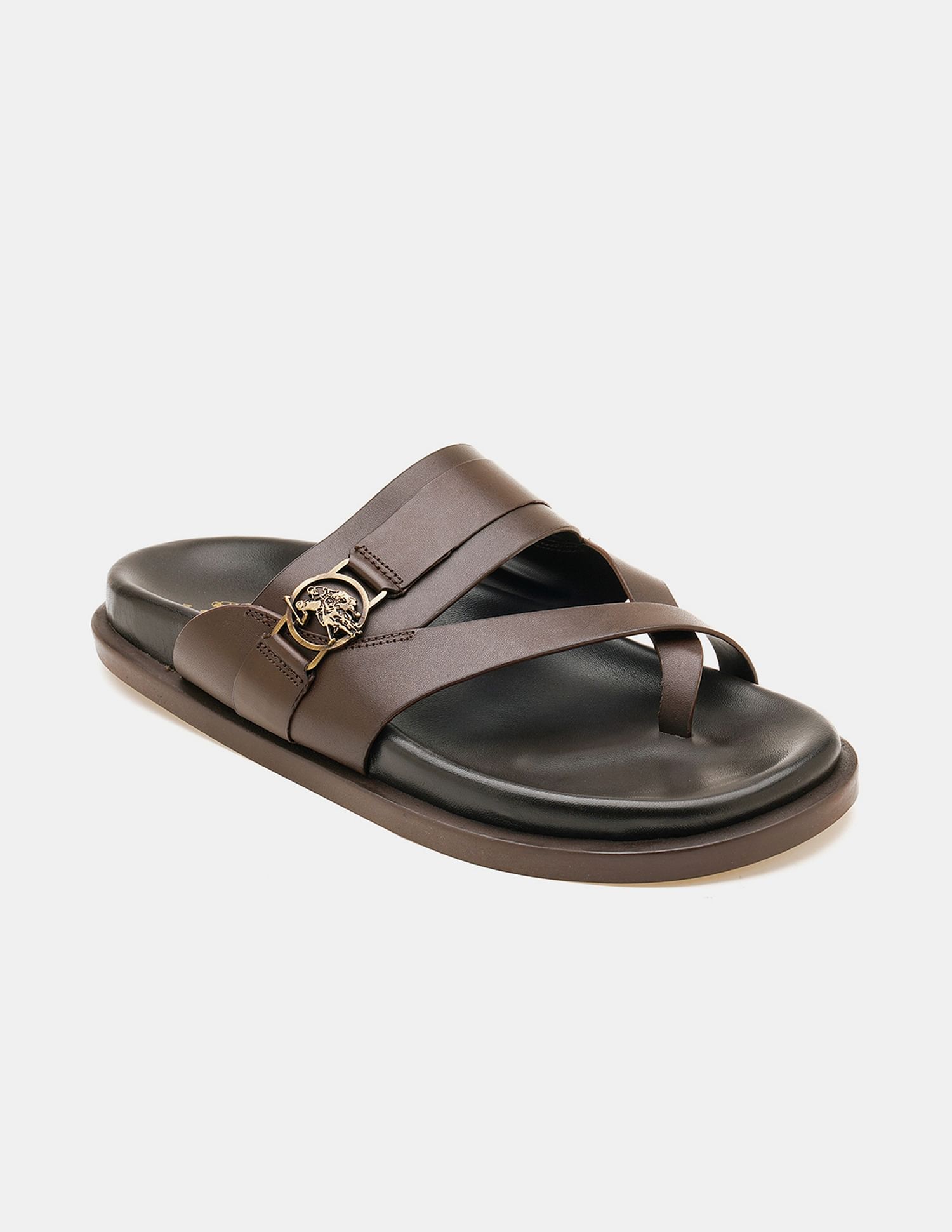 U.S. Polo Assn. Men Buckle Strap Koke Sandals