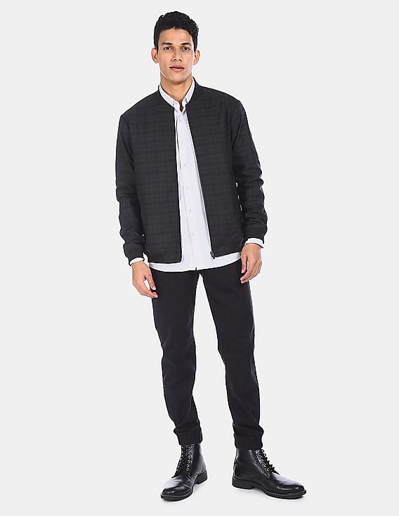 bomber jacket with polo