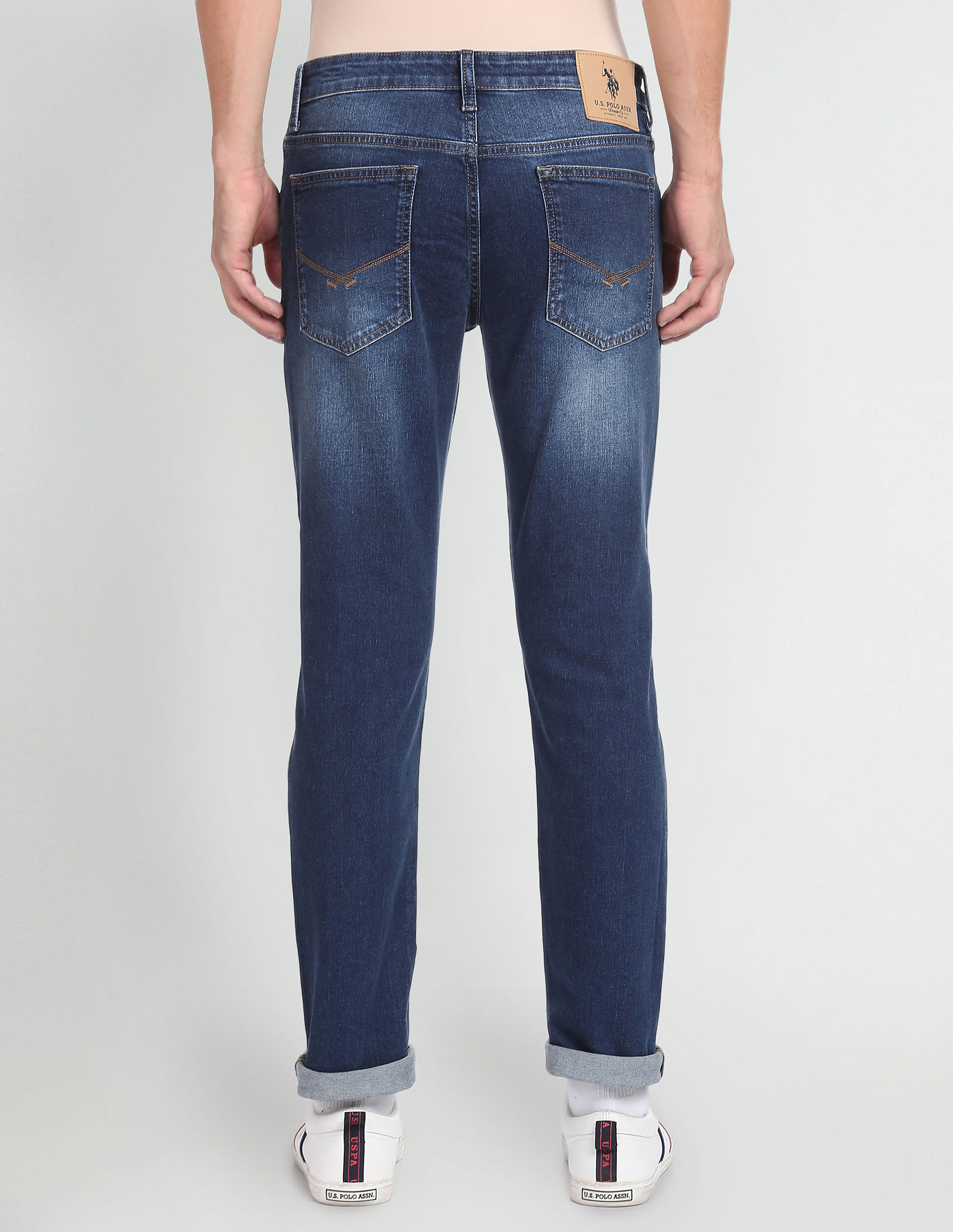 U.S. Polo Assn. Denim Co. Stone Wash Mid Rise Jeans