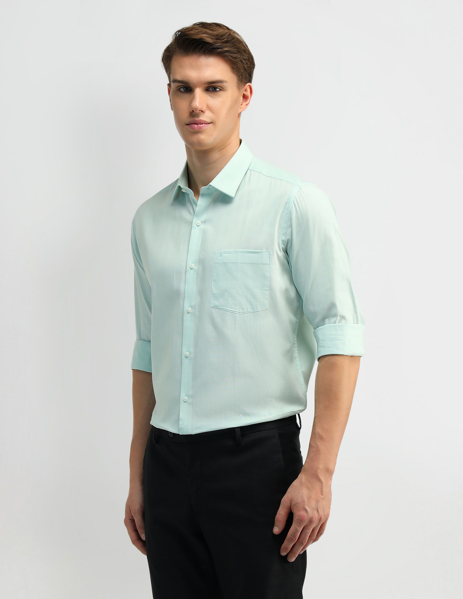 Arrow Dobby Windowpane Check Formal Shirt