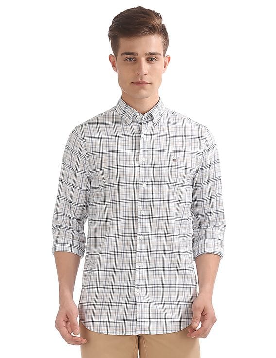 Buy Gant Men Button Down Collar Check 