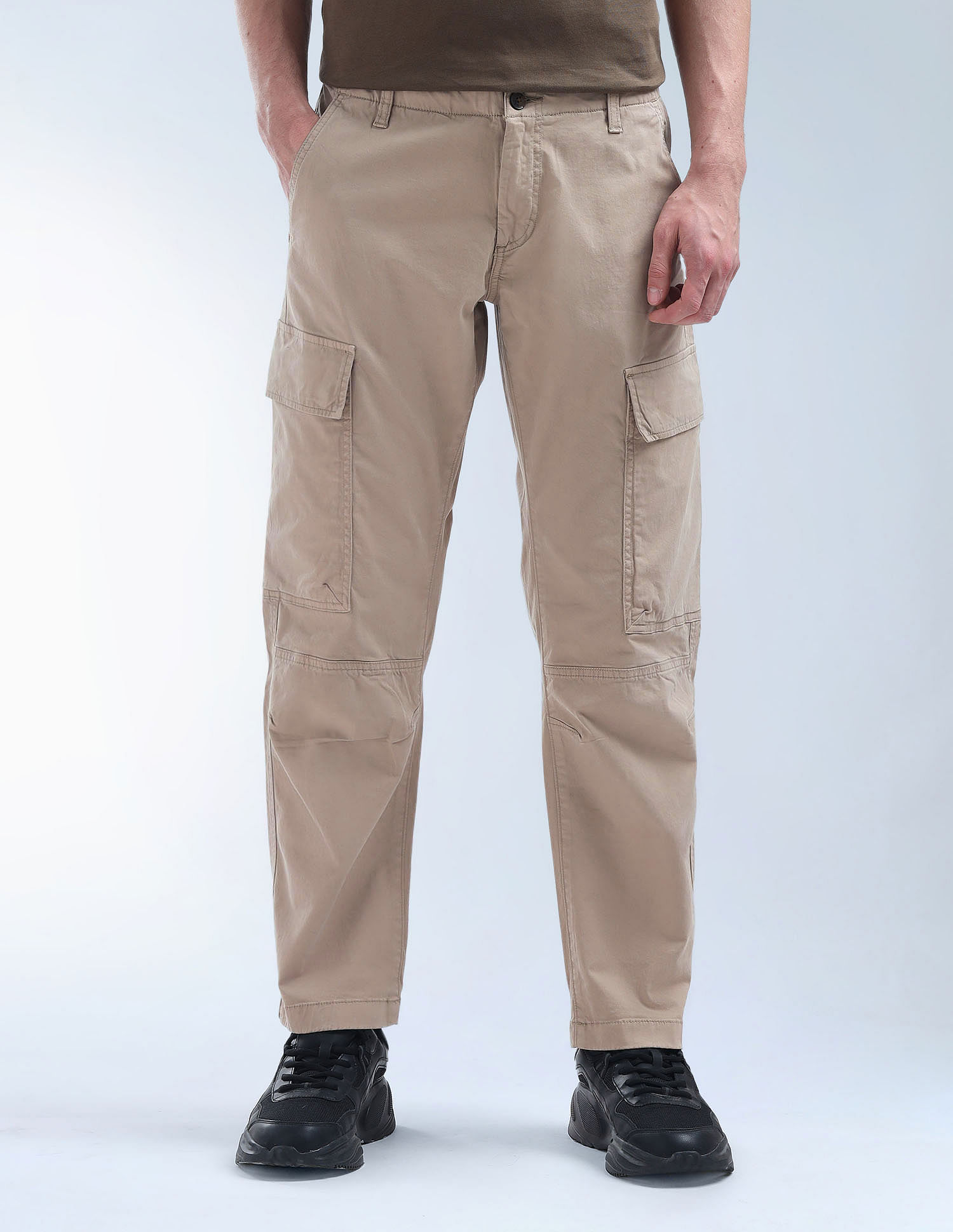 Flying Machine Relaxed Tapered Fit Twill Cargo