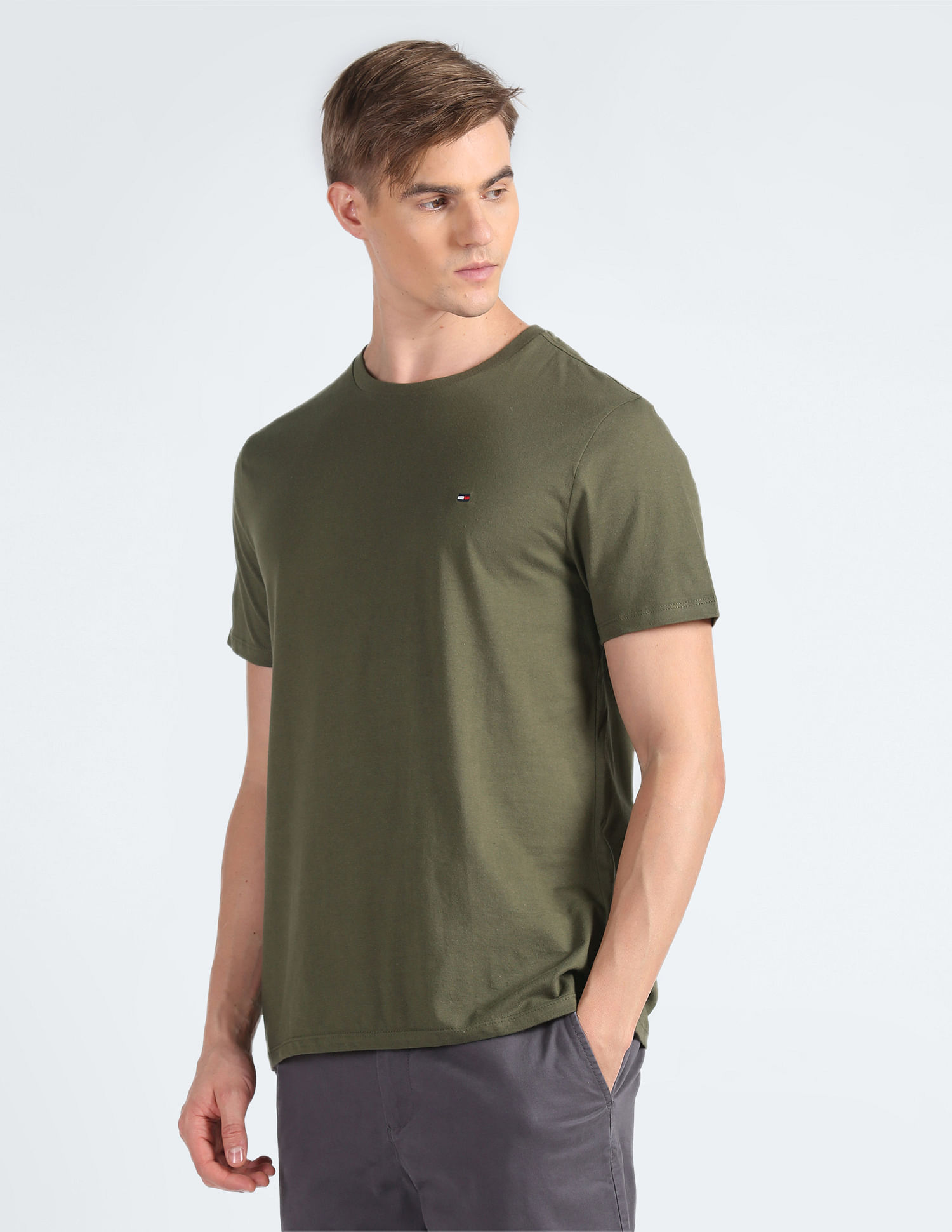 Tommy Hilfiger Solid Cotton Nantucket T-Shirt