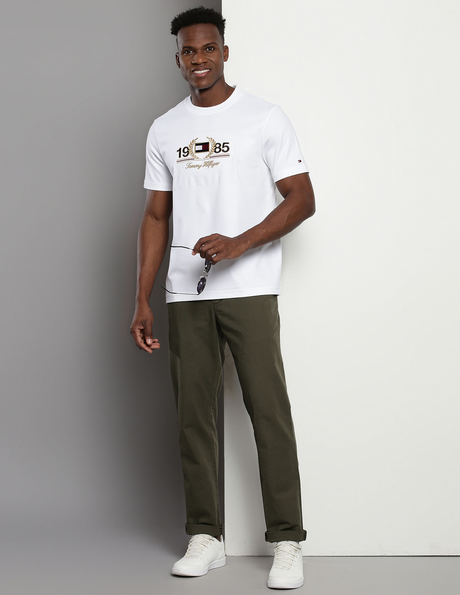 Tommy Hilfiger Sustainable Embroidered Laurel T-Shirt