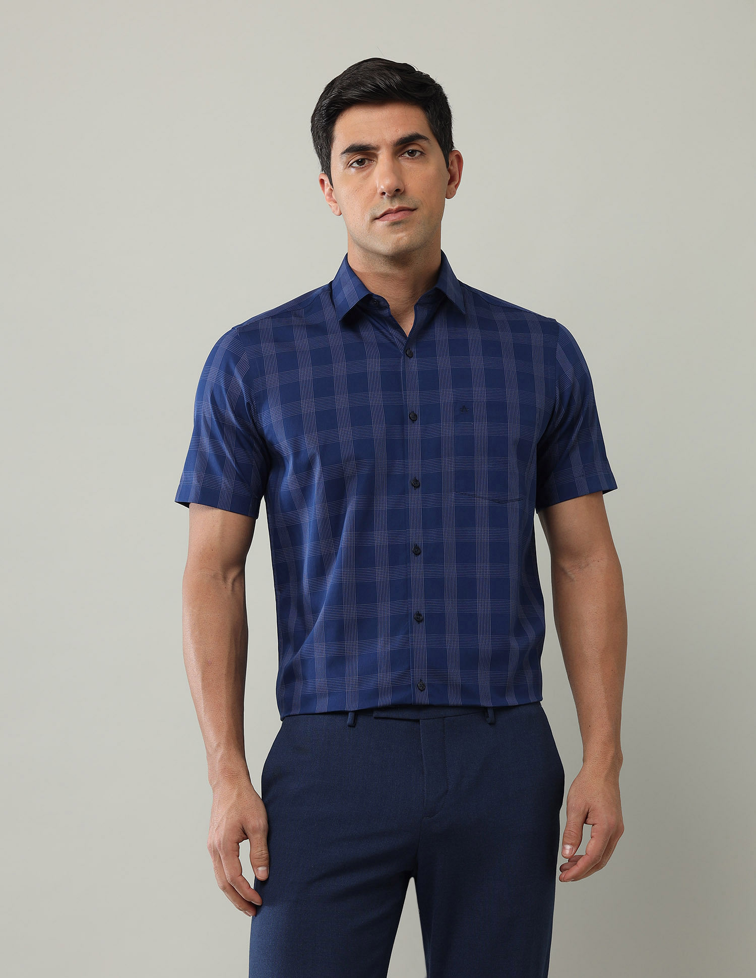 Arrow Grid Tattersall Checked Liberty Classic Fit Shirt