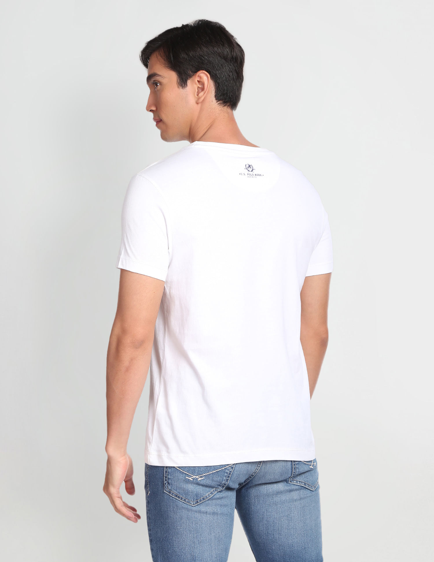 Buy U.S. Polo Assn. Crew Neck Brand Print T-Shirt - NNNOW.com