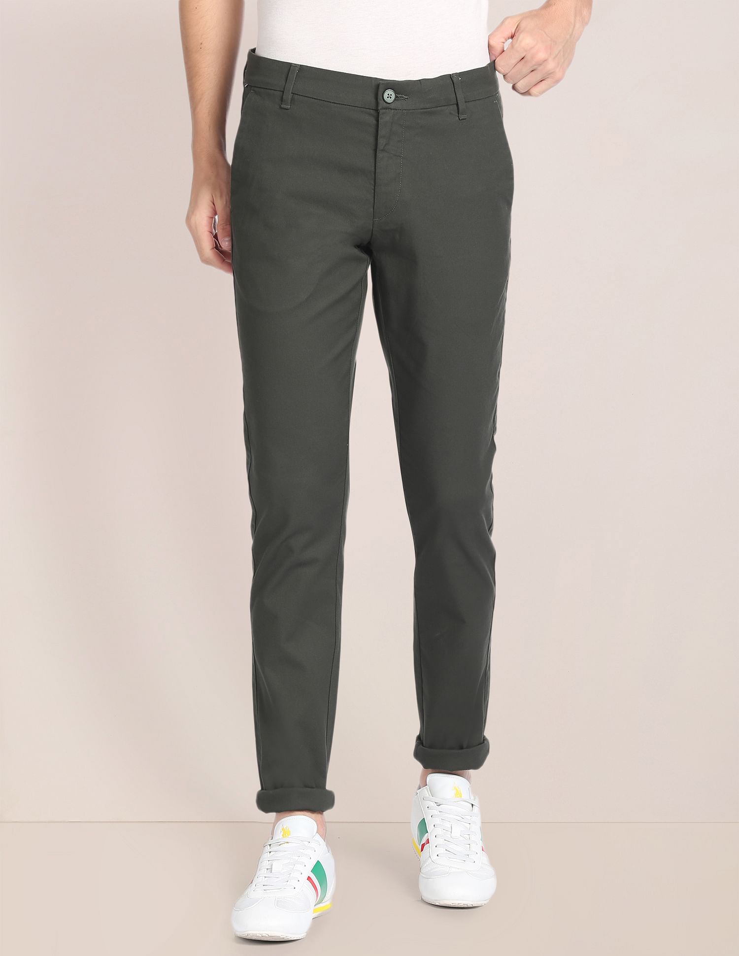 U.S. Polo Assn. Flat Front Denver Slim Fit Trousers