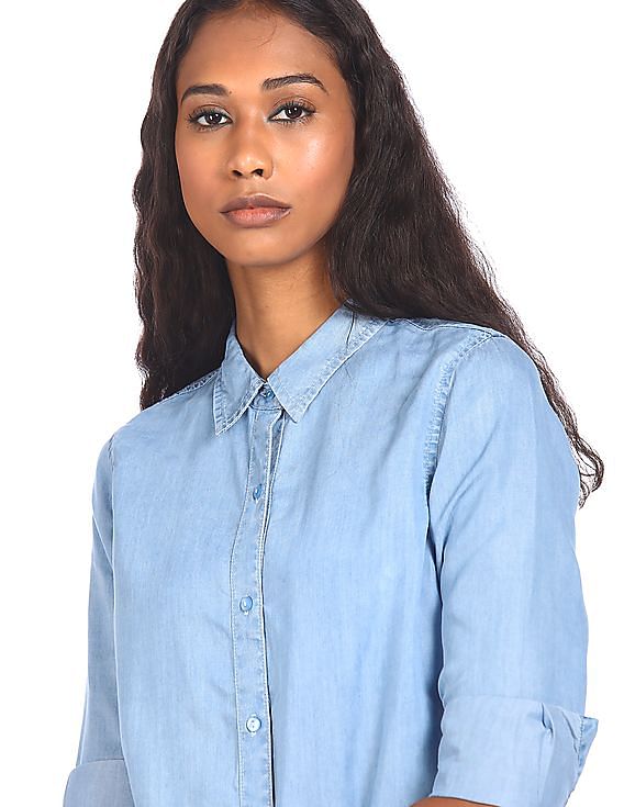 Best Denim Shirts For Women 2024 - Top-Rated Styles For Women | Rank &  Style | Chambray shirt, Long denim shirt, Petite outfits
