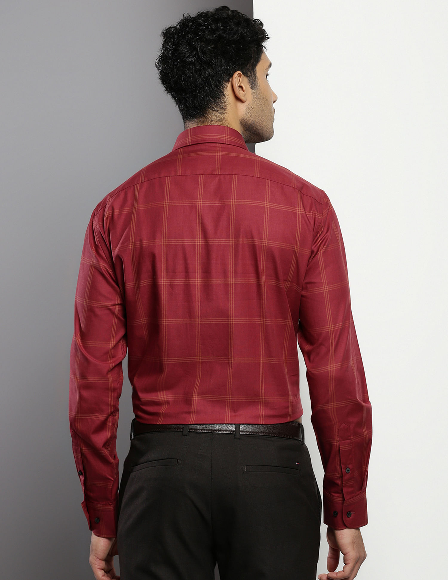 Tommy Hilfiger Windowpane Checked Cotton Shirt
