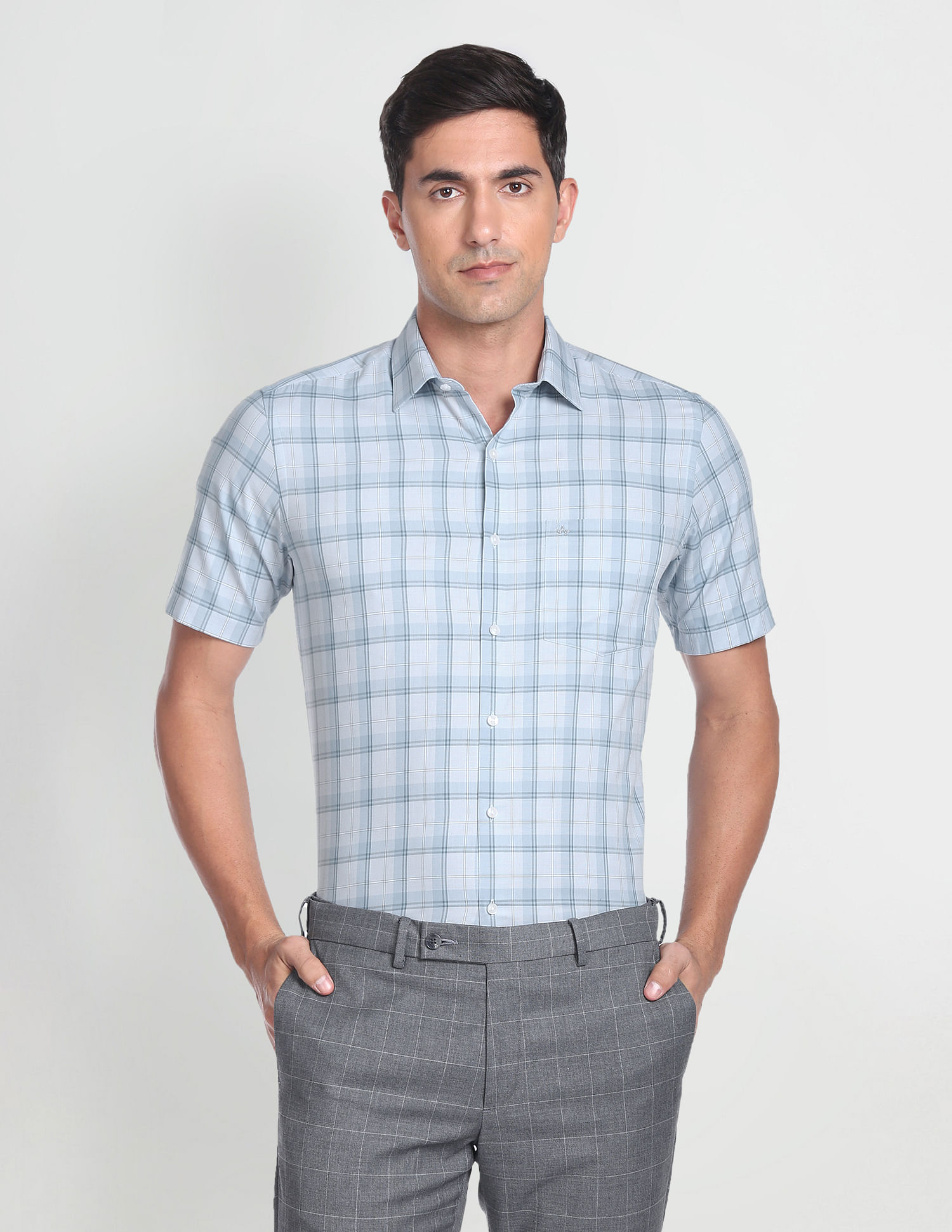 Arrow Tartan Check Twill Formal Shirt