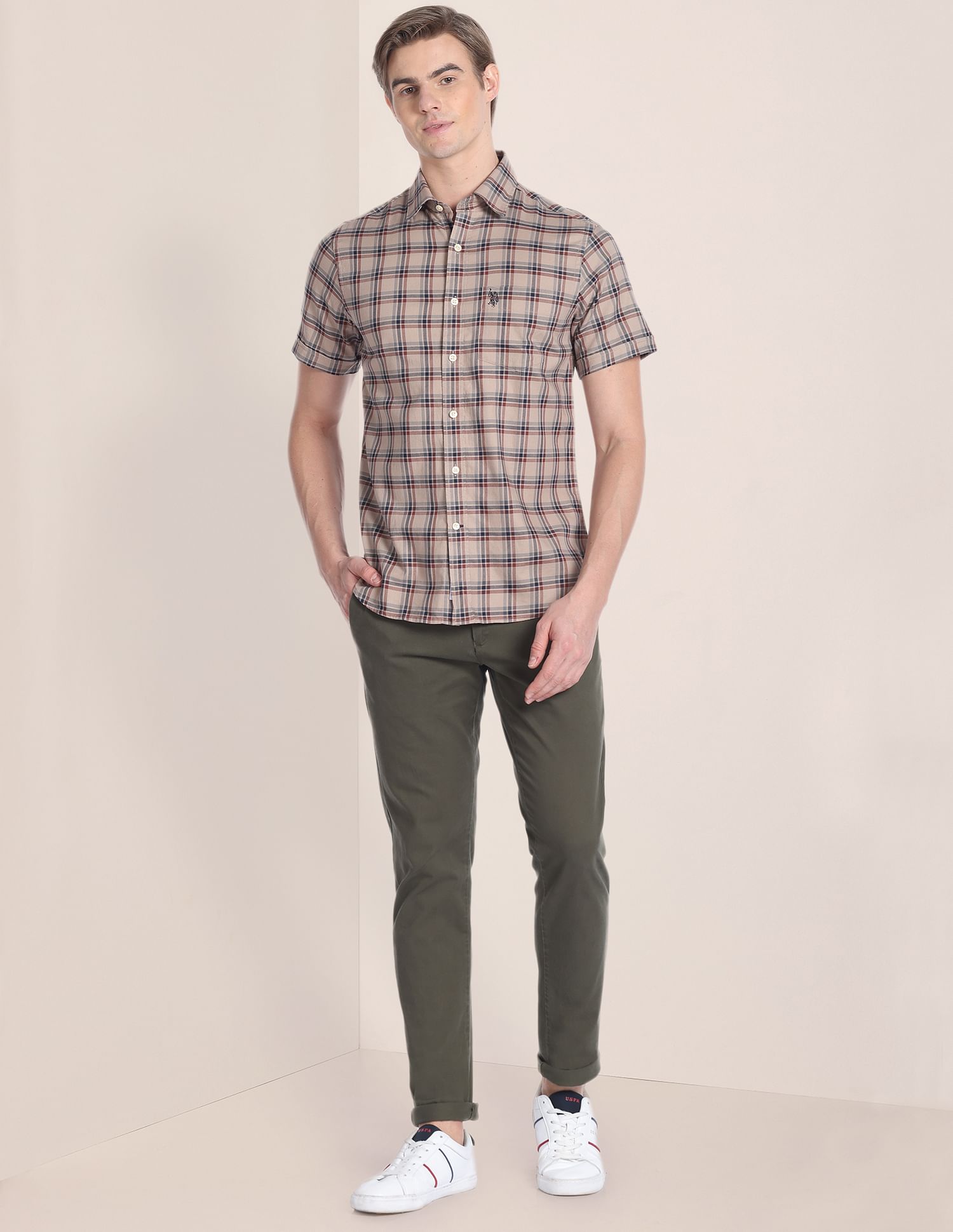U.S. Polo Assn. Tartan Check Short Sleeve Shirt