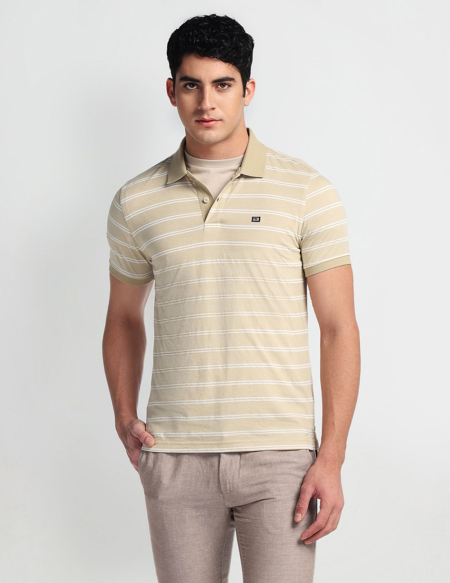 Arrow Sports Regular Fit Cotton Jersey Polo Shirt