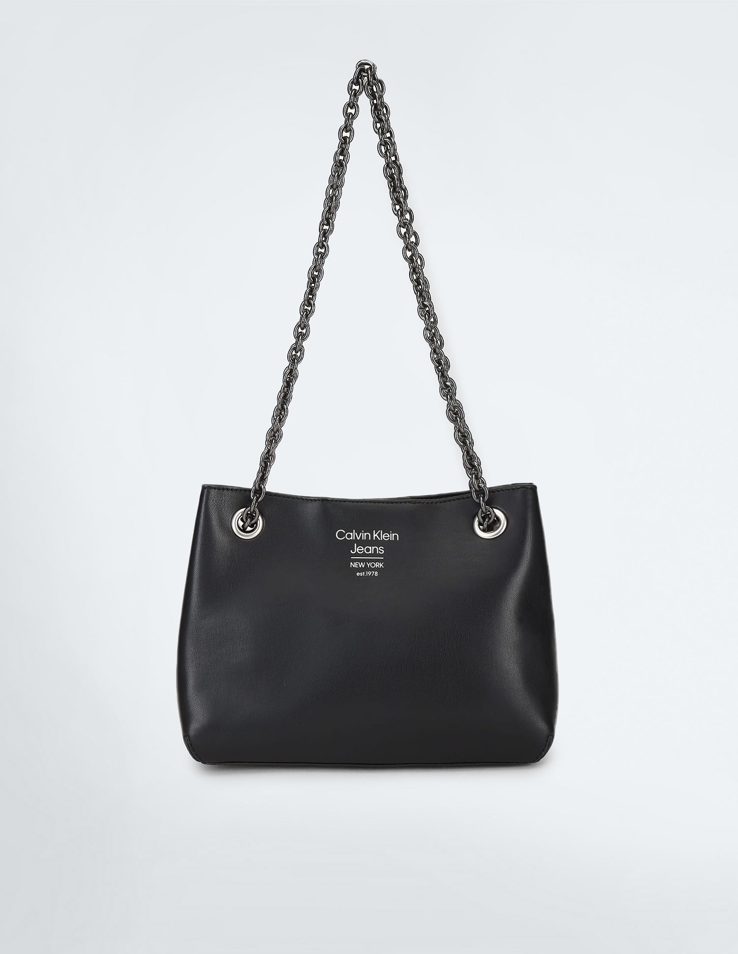 Buy Calvin Klein Chain Strap Solid Hand Bag NNNOW