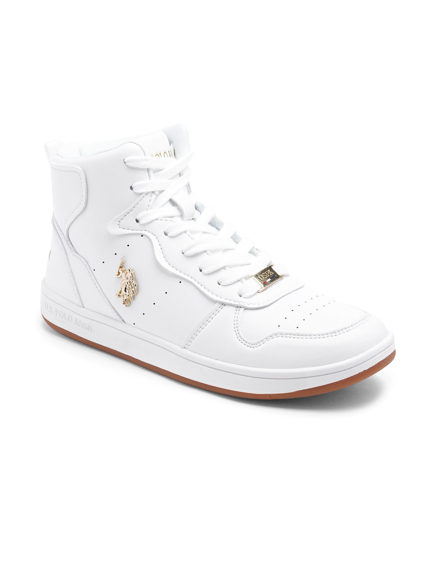 U.S. Polo Assn. Women Round Toe Solid Rowan Sneakers
