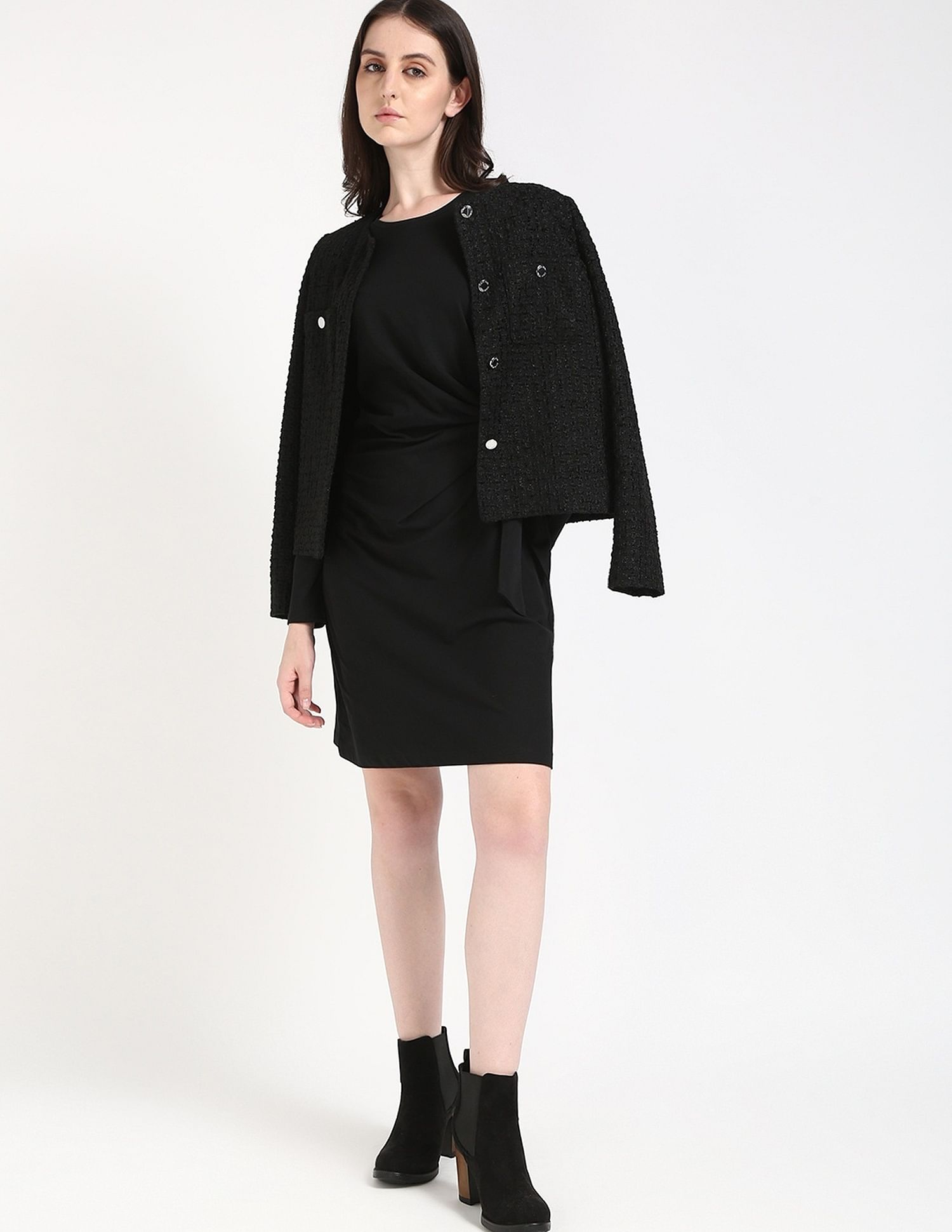 Tommy Hilfiger Cotton Round Neck Sheath Dress