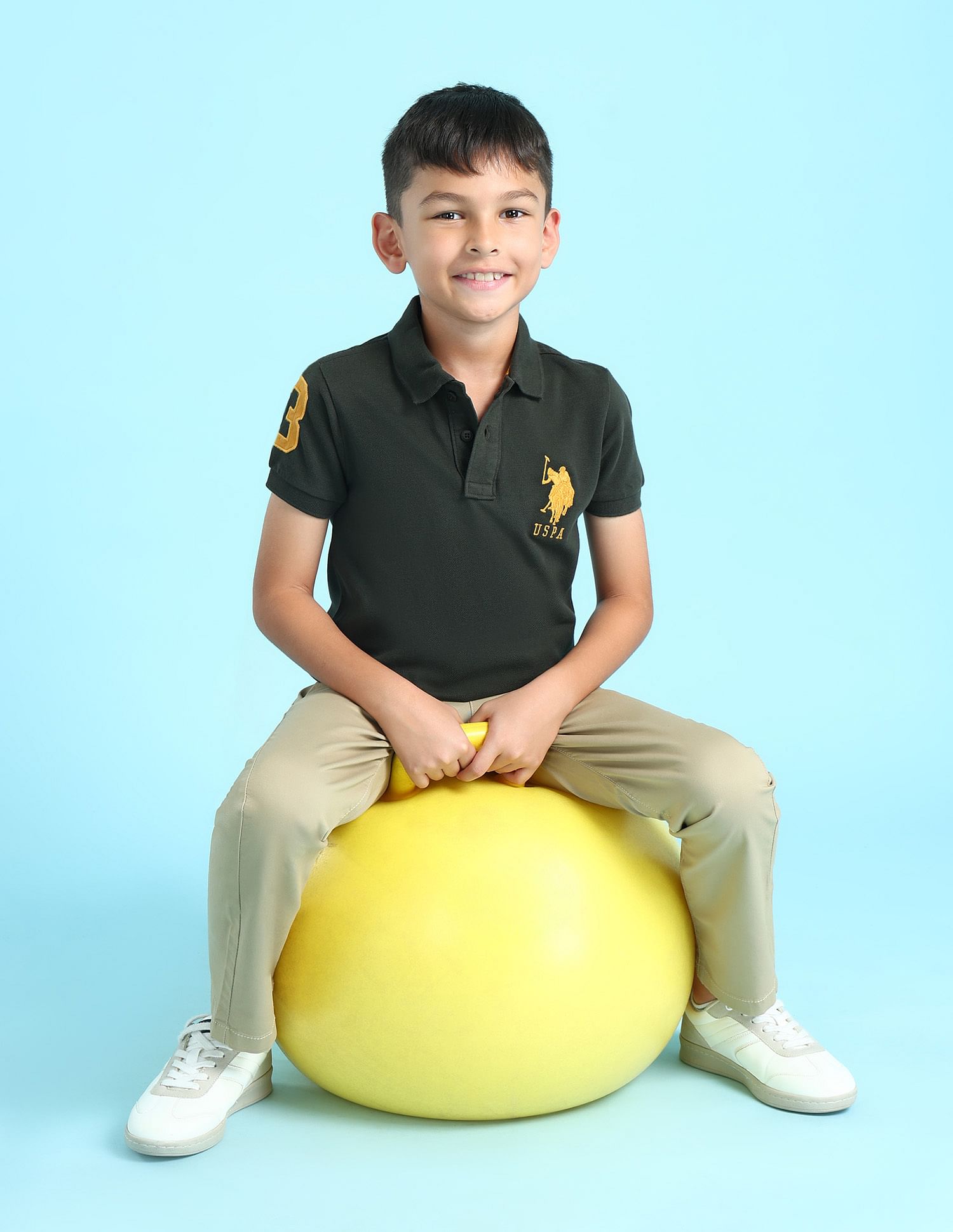 U.S. Polo Assn. Kids Boys Solid Polo Shirt
