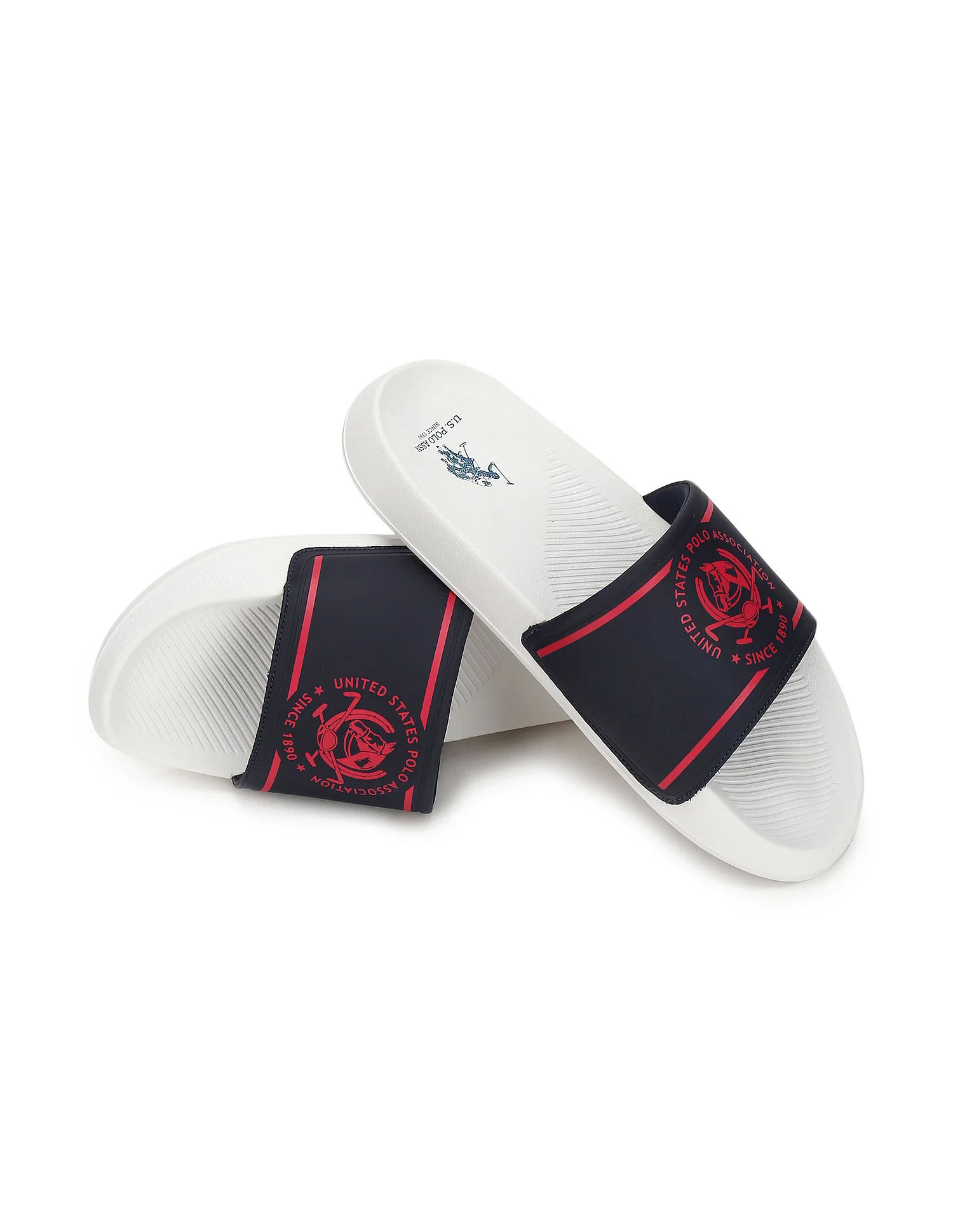 U.S. Polo Assn. Men Brand Print Zane 4.0 Slides