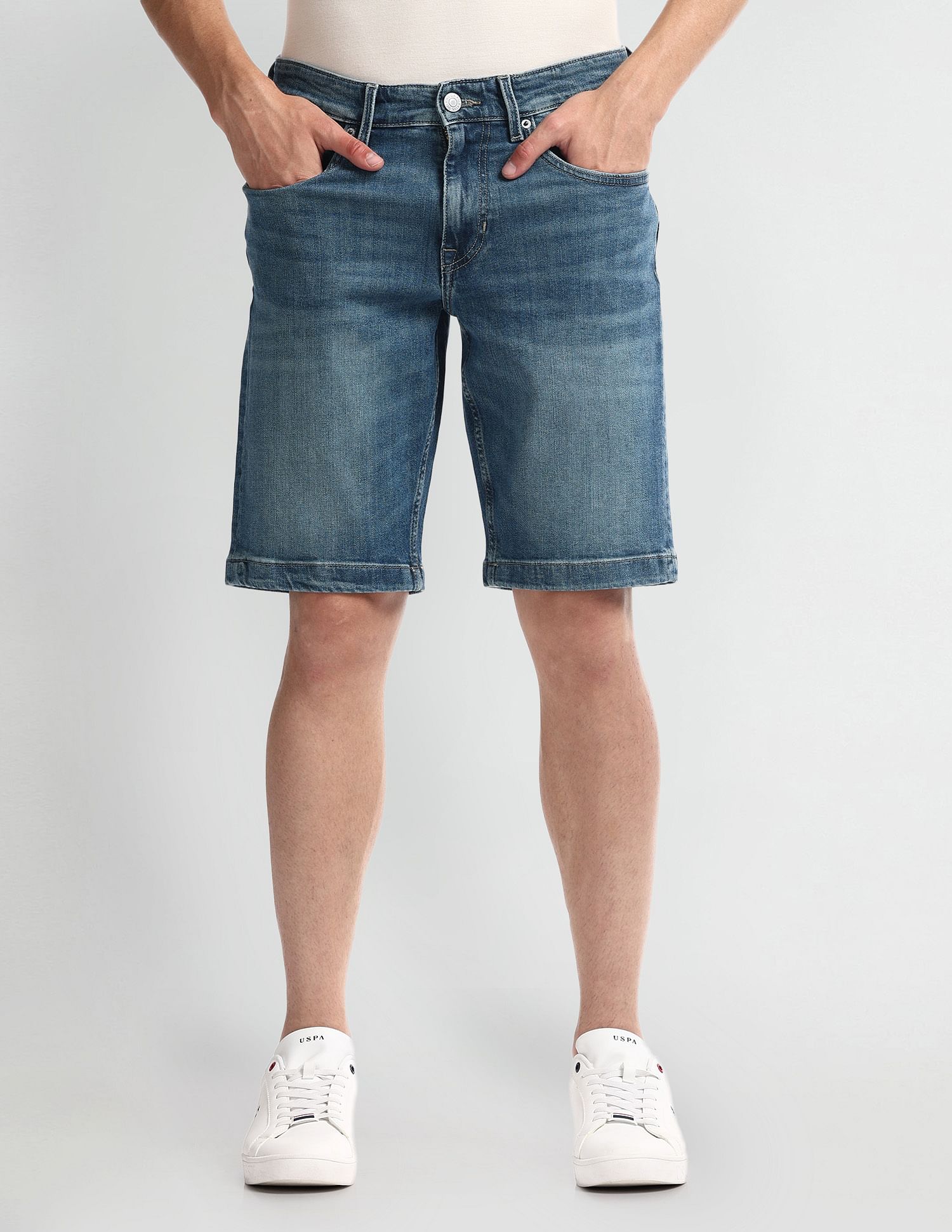 Buy U.S. Polo Assn. Denim Co. Comfort Slim Fit Denim Shorts NNNOW