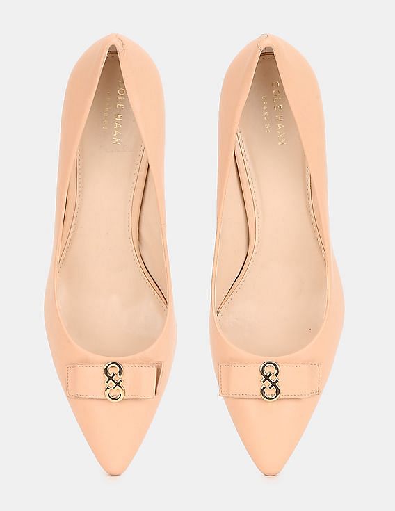 Buy Cole Haan Women Beige Prieta Bow Pumps NNNOW