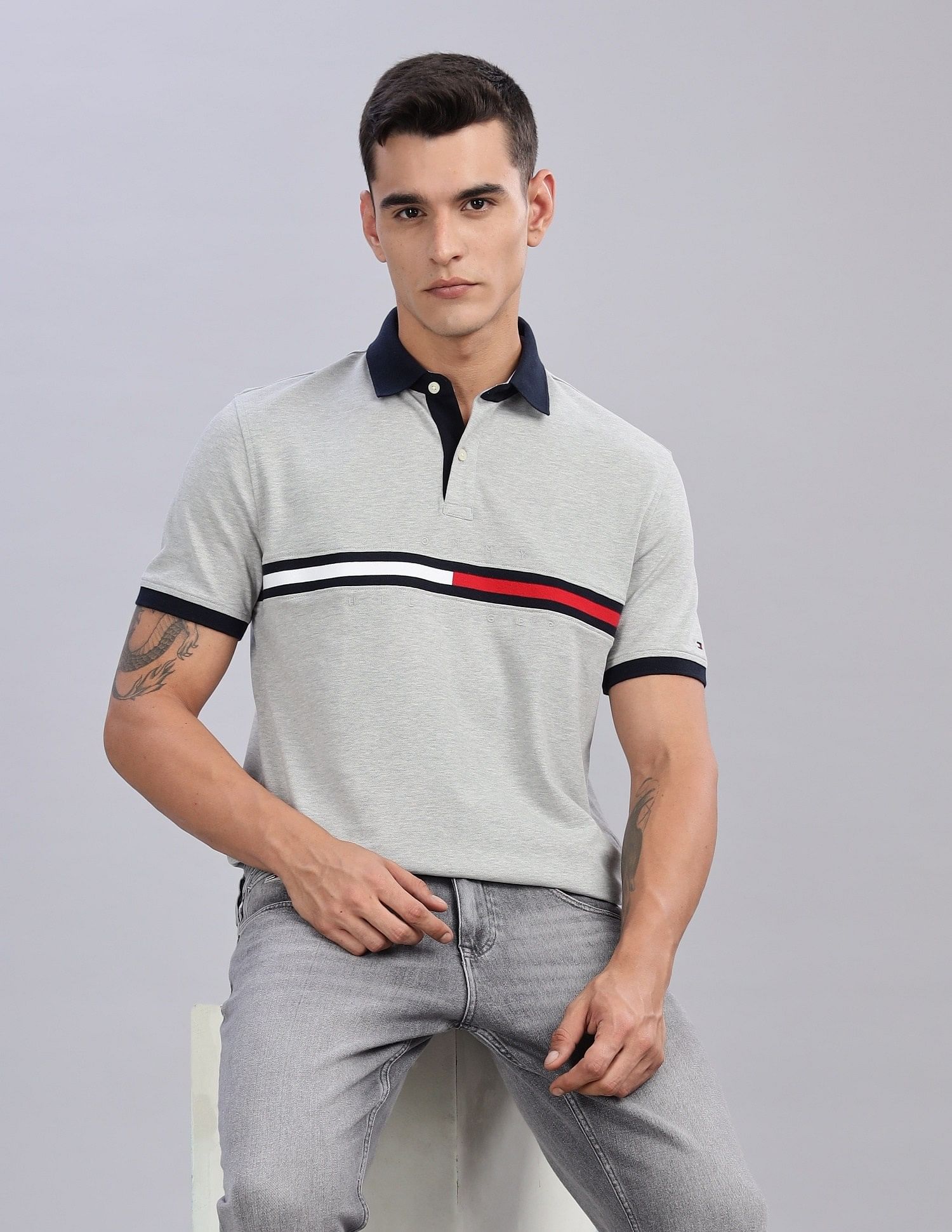 Tommy Hilfiger Printed Regular-Fit Cotton Polo Shirts