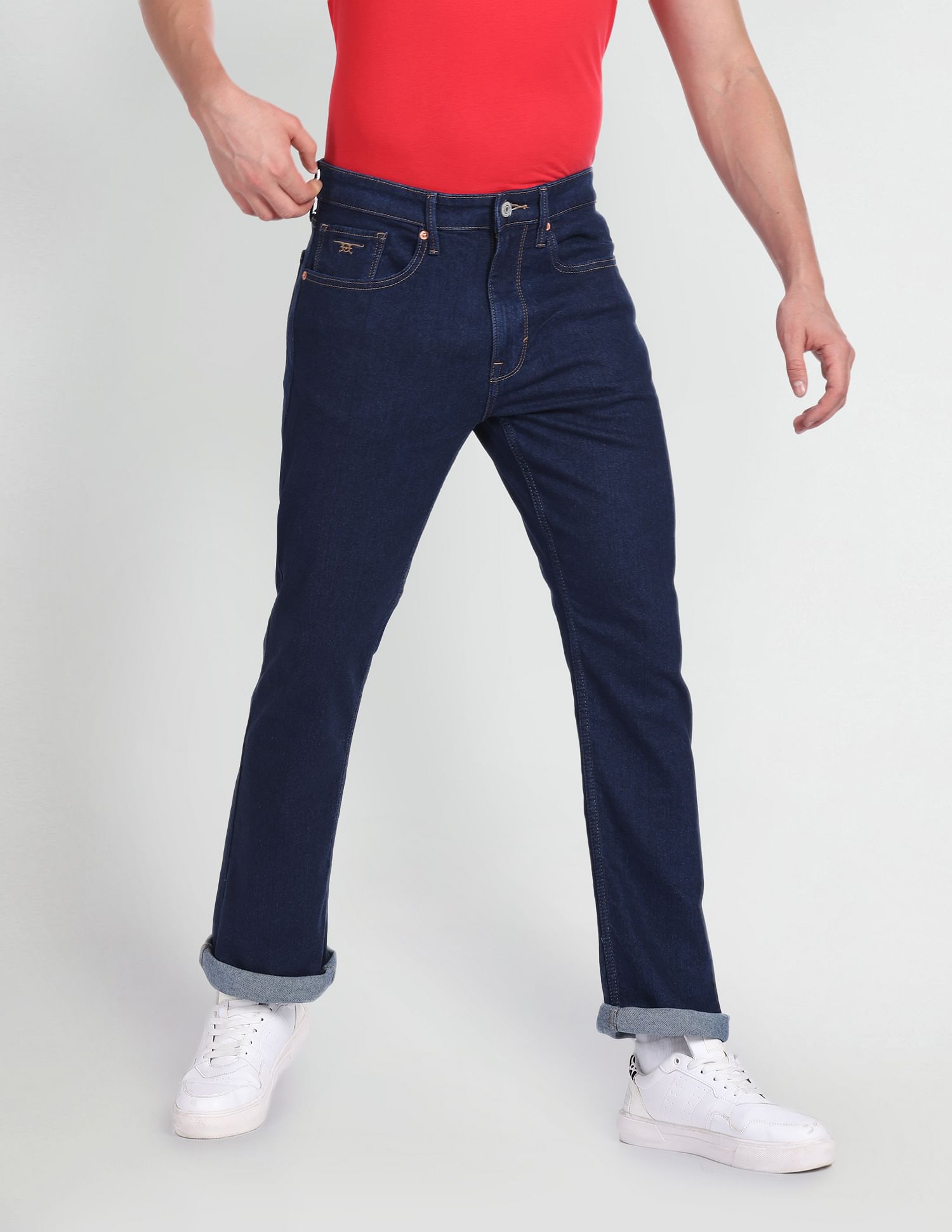 Flying Machine Bootcut Fit Rinsed Jeans
