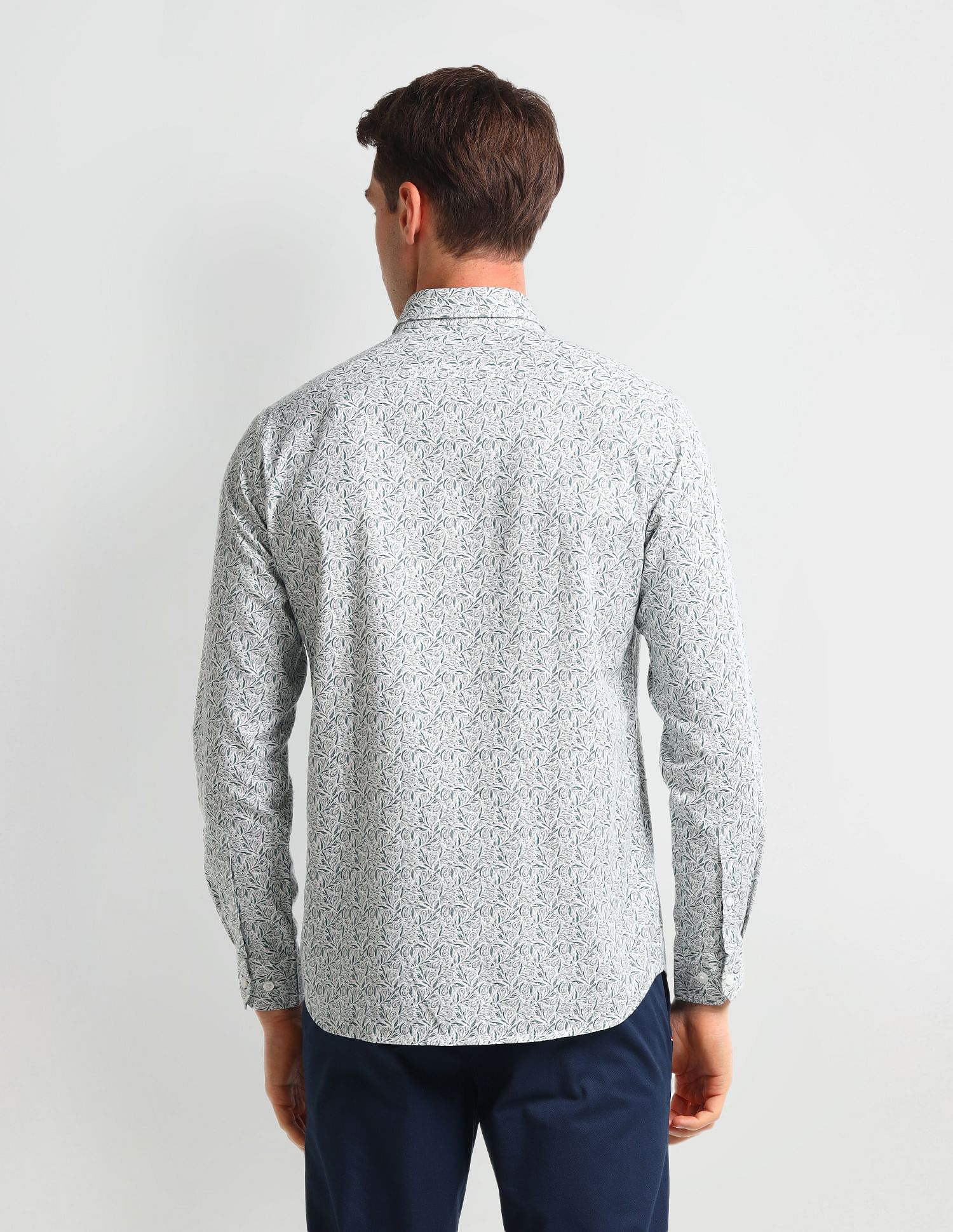 Arrow Sport Abstract Print Cotton Shirt