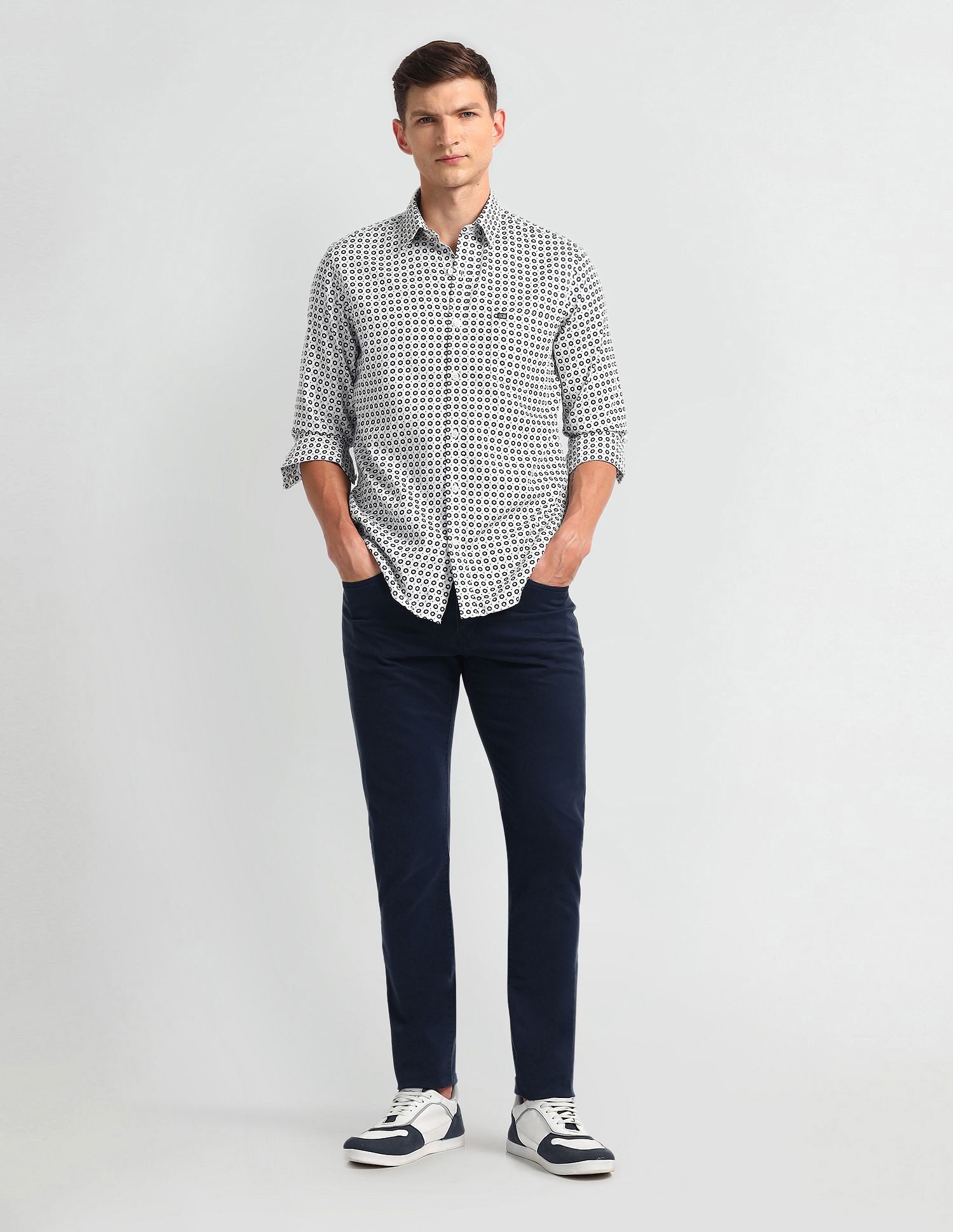 Arrow Sport Manhattan Slim Fit Dobby Shirt
