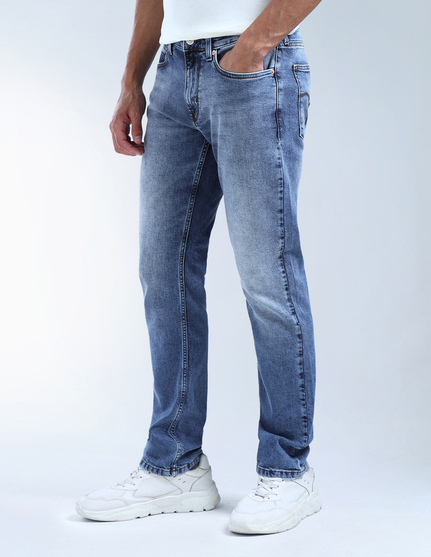 Flying Machine Freddie Slim Straight Fit Jeans