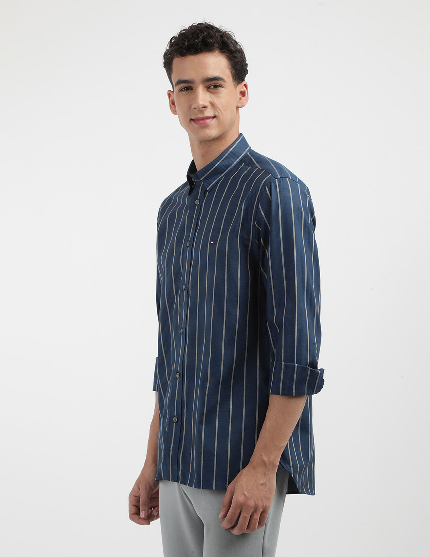 Tommy Hilfiger Textured Dobby Regular Fit Shirt