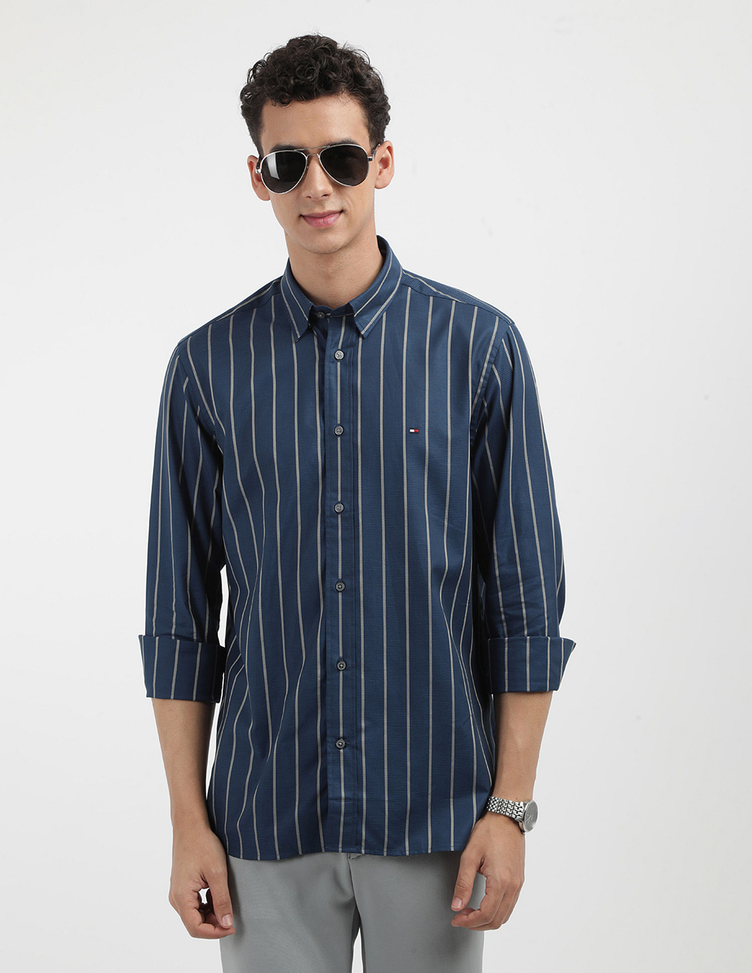 Tommy Hilfiger Textured Dobby Regular Fit Shirt
