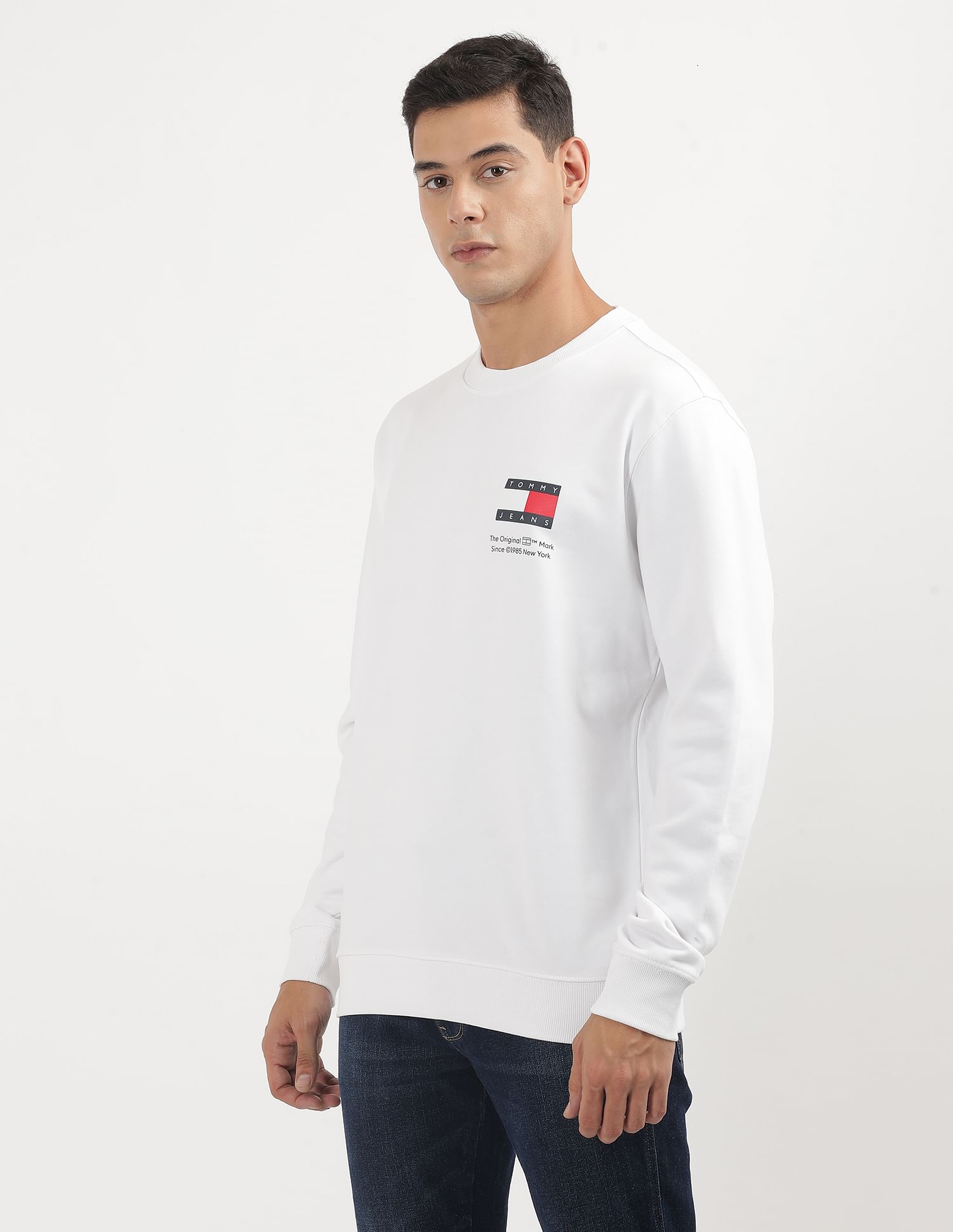 Tommy Hilfiger Crew Neck Flag Logo Sweatshirt